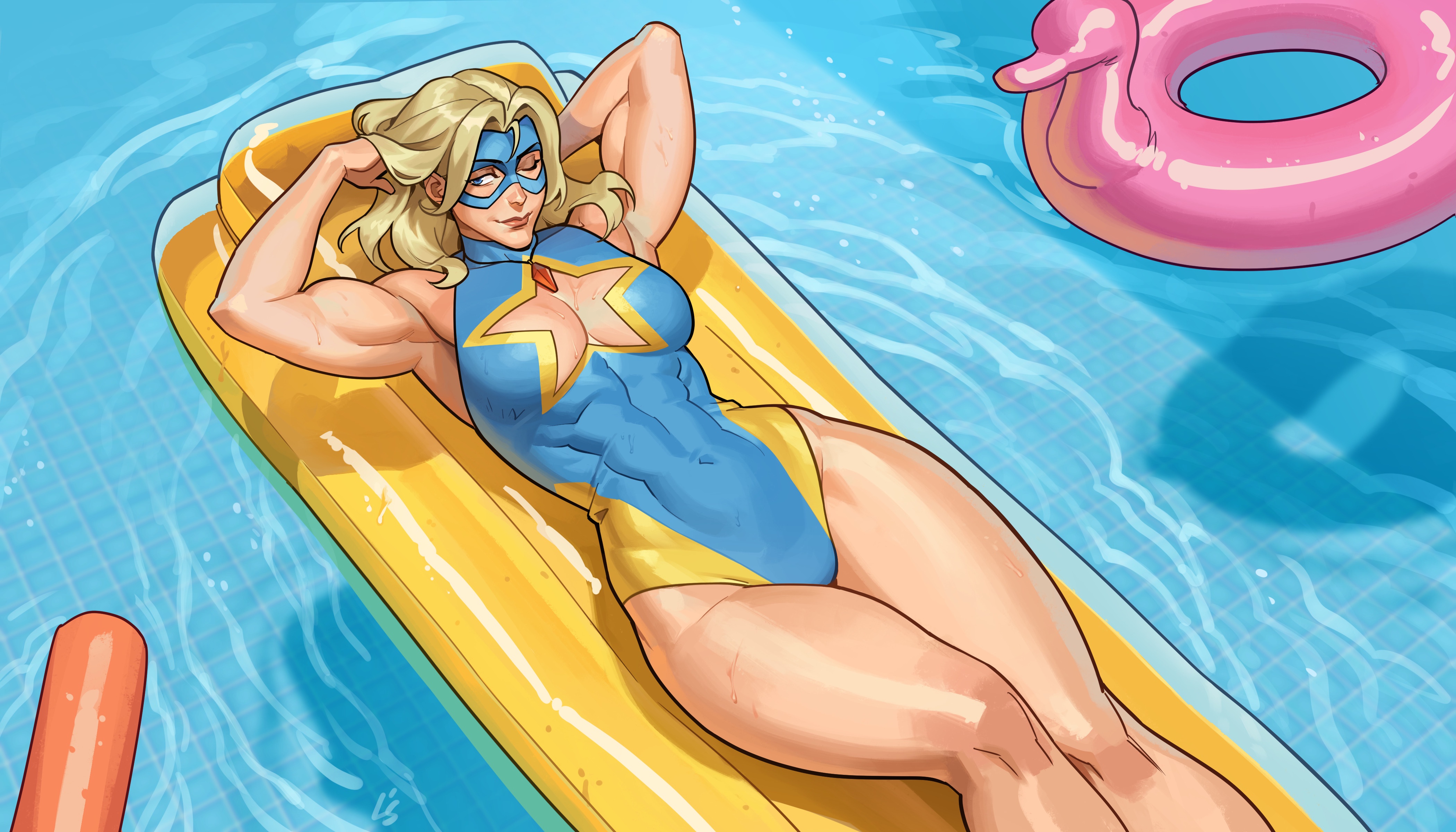 Blonde Blazer (Dispatch (Game)) Rule 34 Image