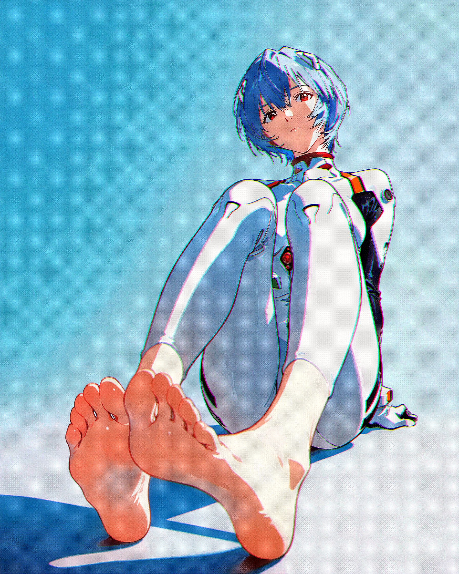 Ayanami Rei (Neon Genesis Evangelion) Rule 34 Image