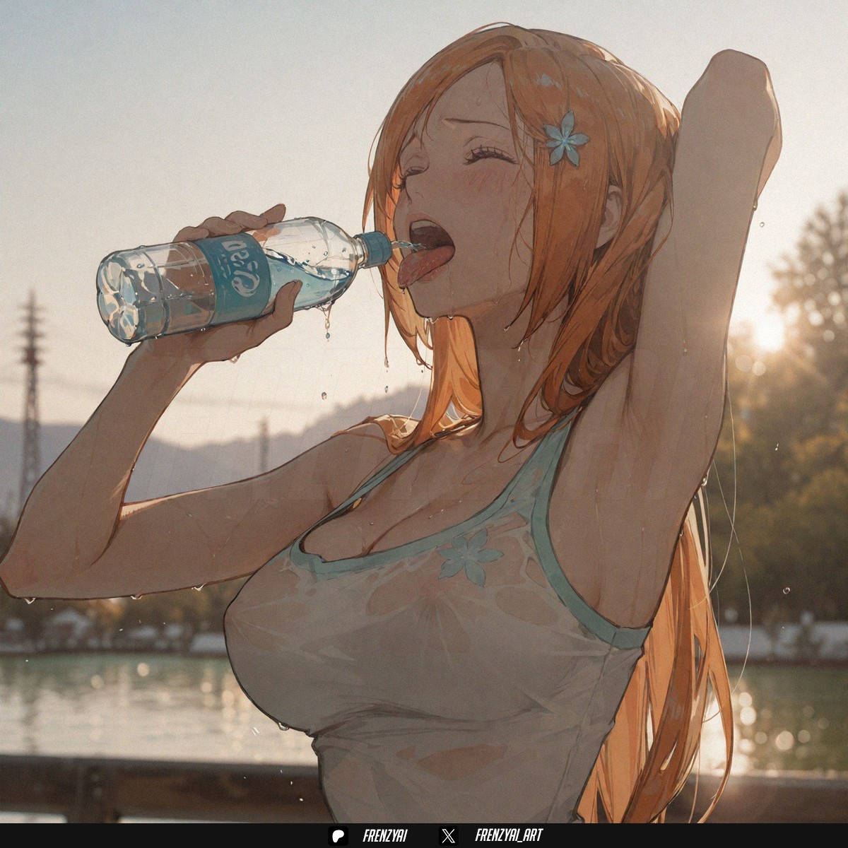 Inoue Orihime (Bleach) Rule 34 Image