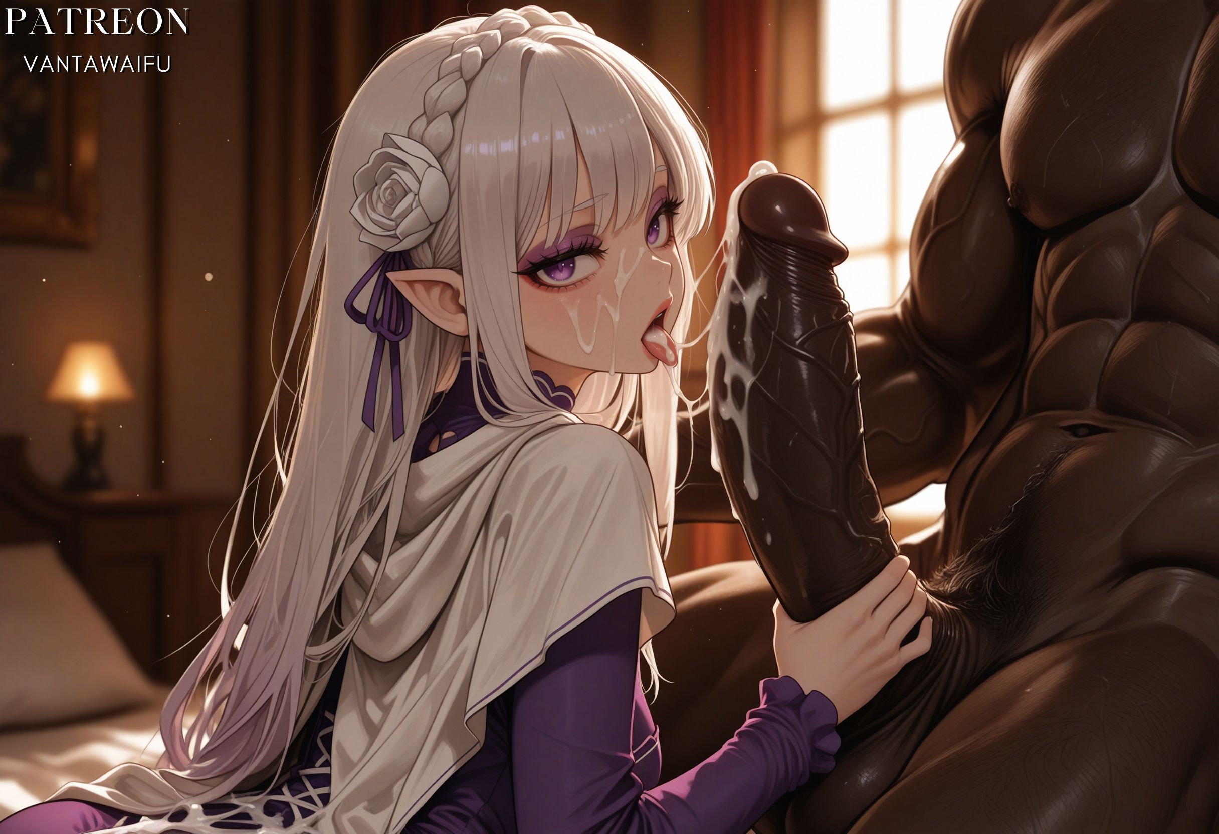 Emilia (Re:Zero) Rule 34 Image