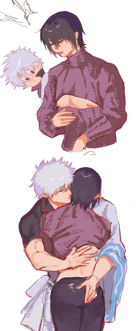 Gintoki Sakata (Gintama) Rule 34 Image