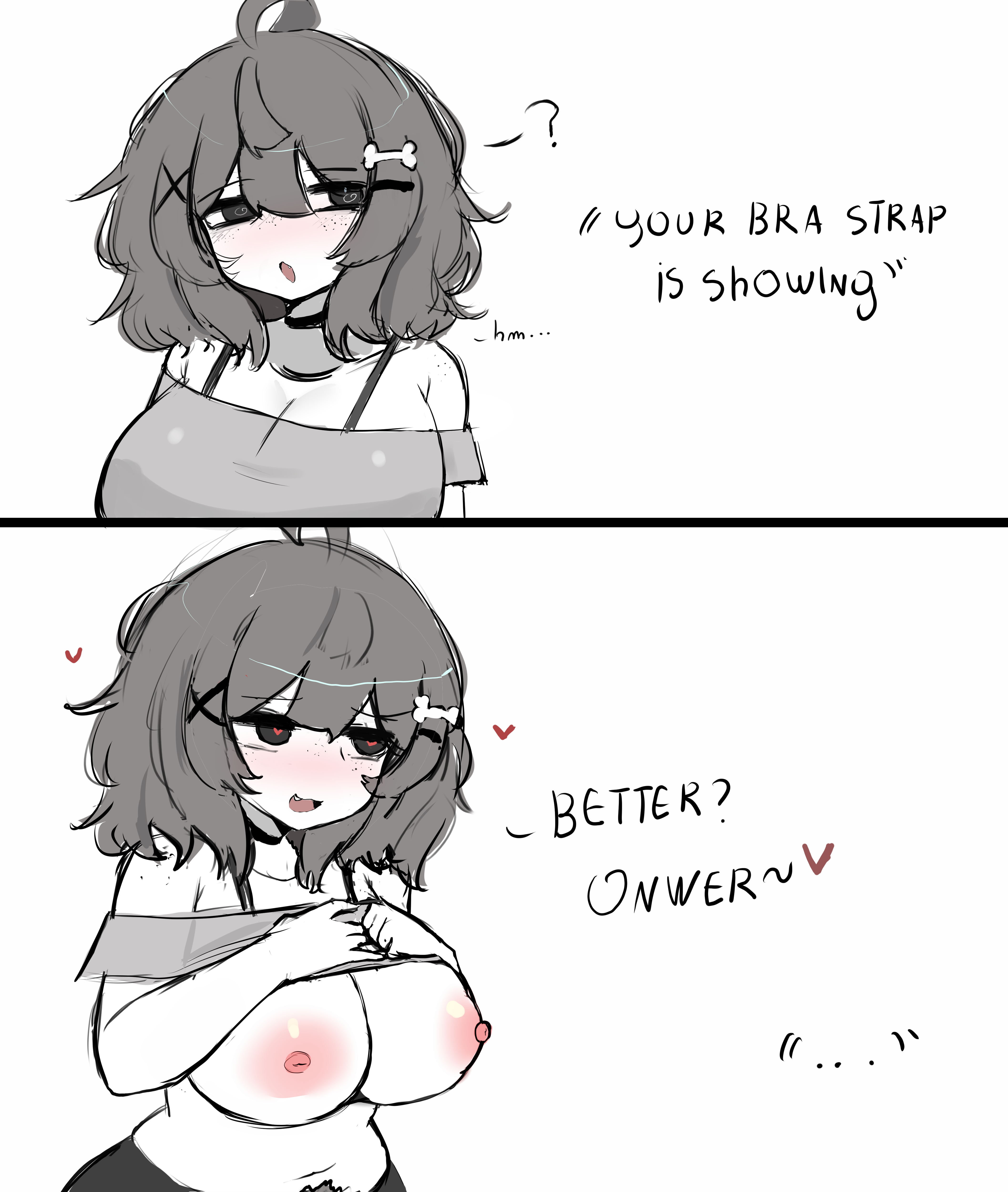 Your Bra Strap Is Showing (Meme) Rule 34 Image
