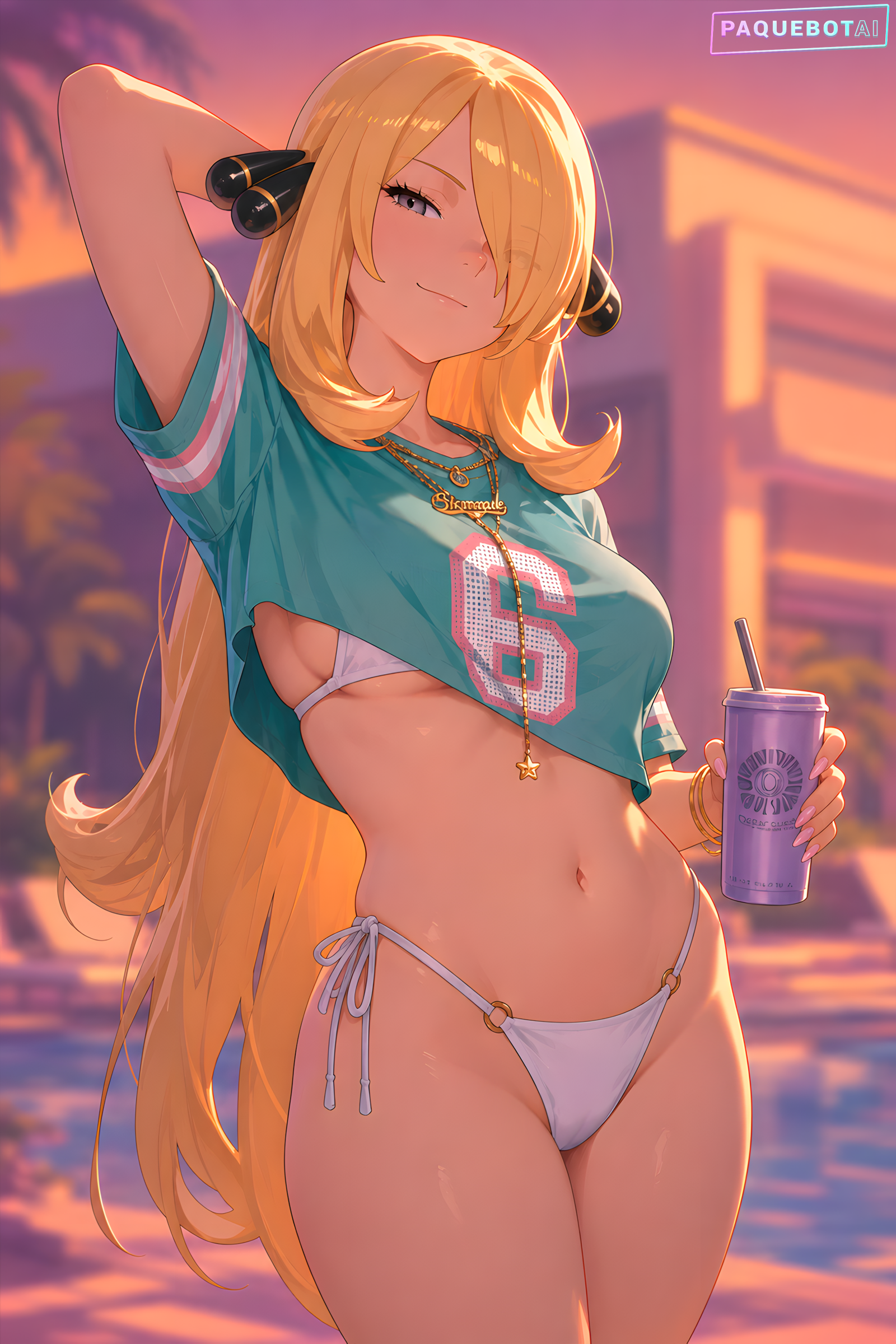 Cynthia (Pokemon) Rule 34 Image