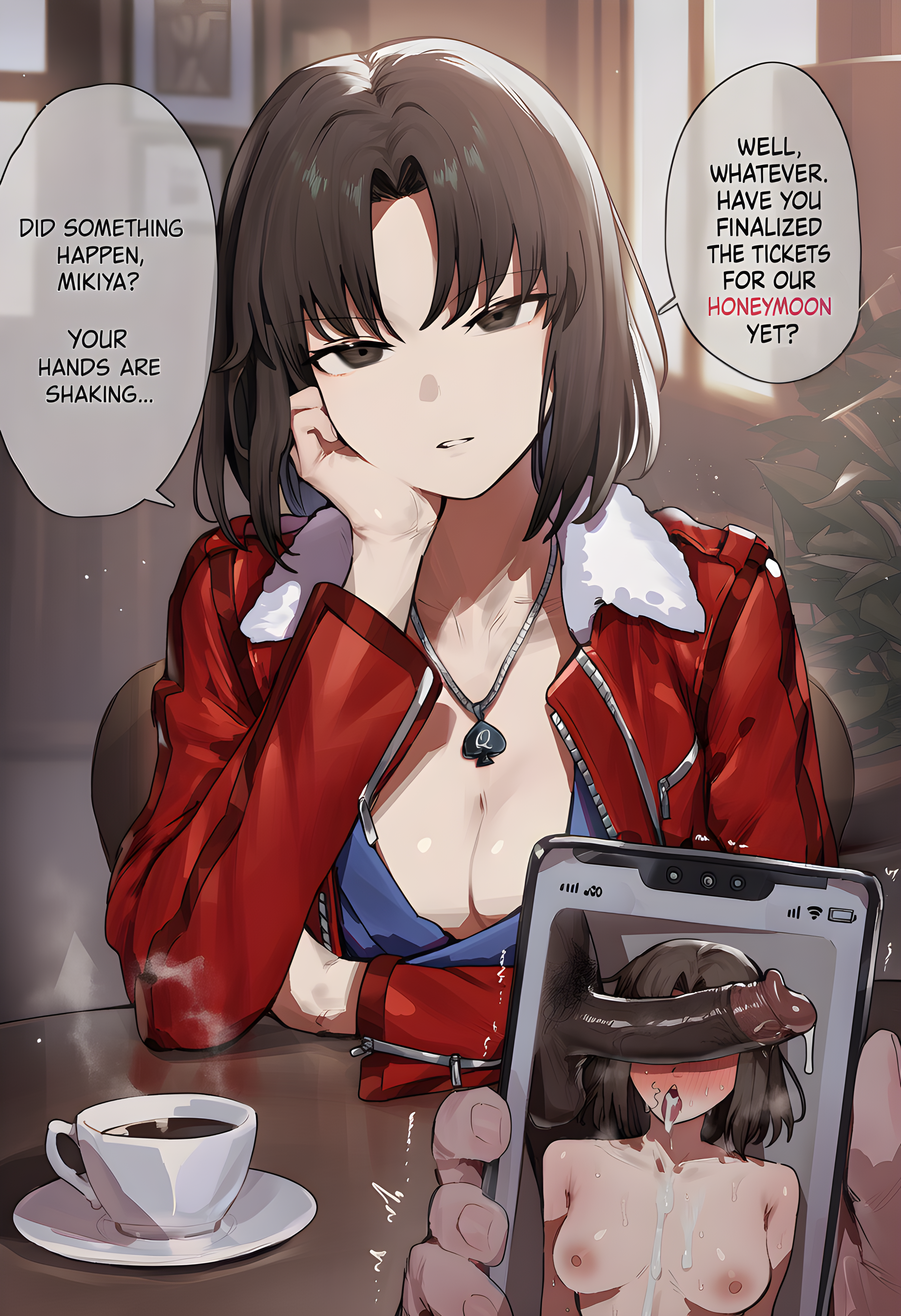 Ryougi Shiki (Blacked) Rule 34 Image