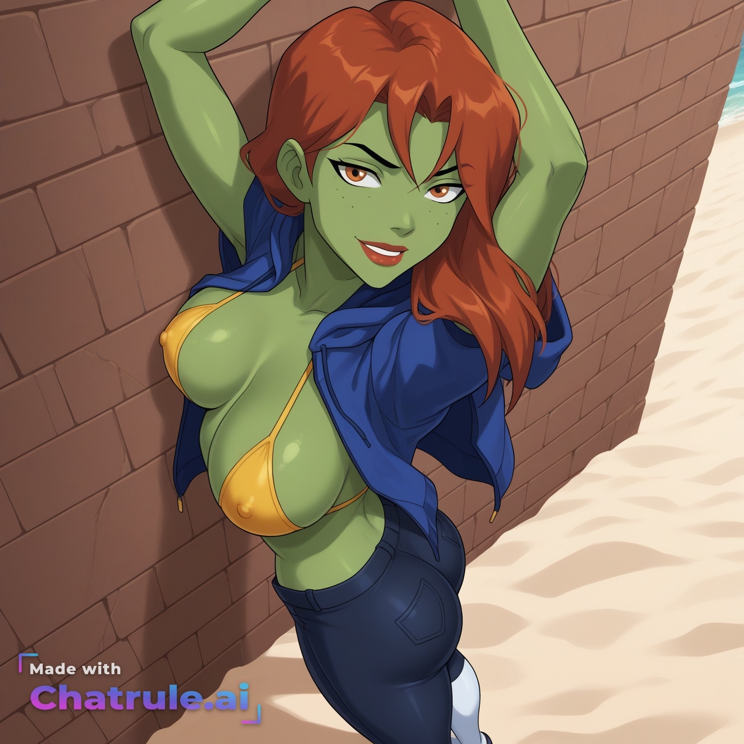 Miss Martian (Lustful) Rule 34 Image