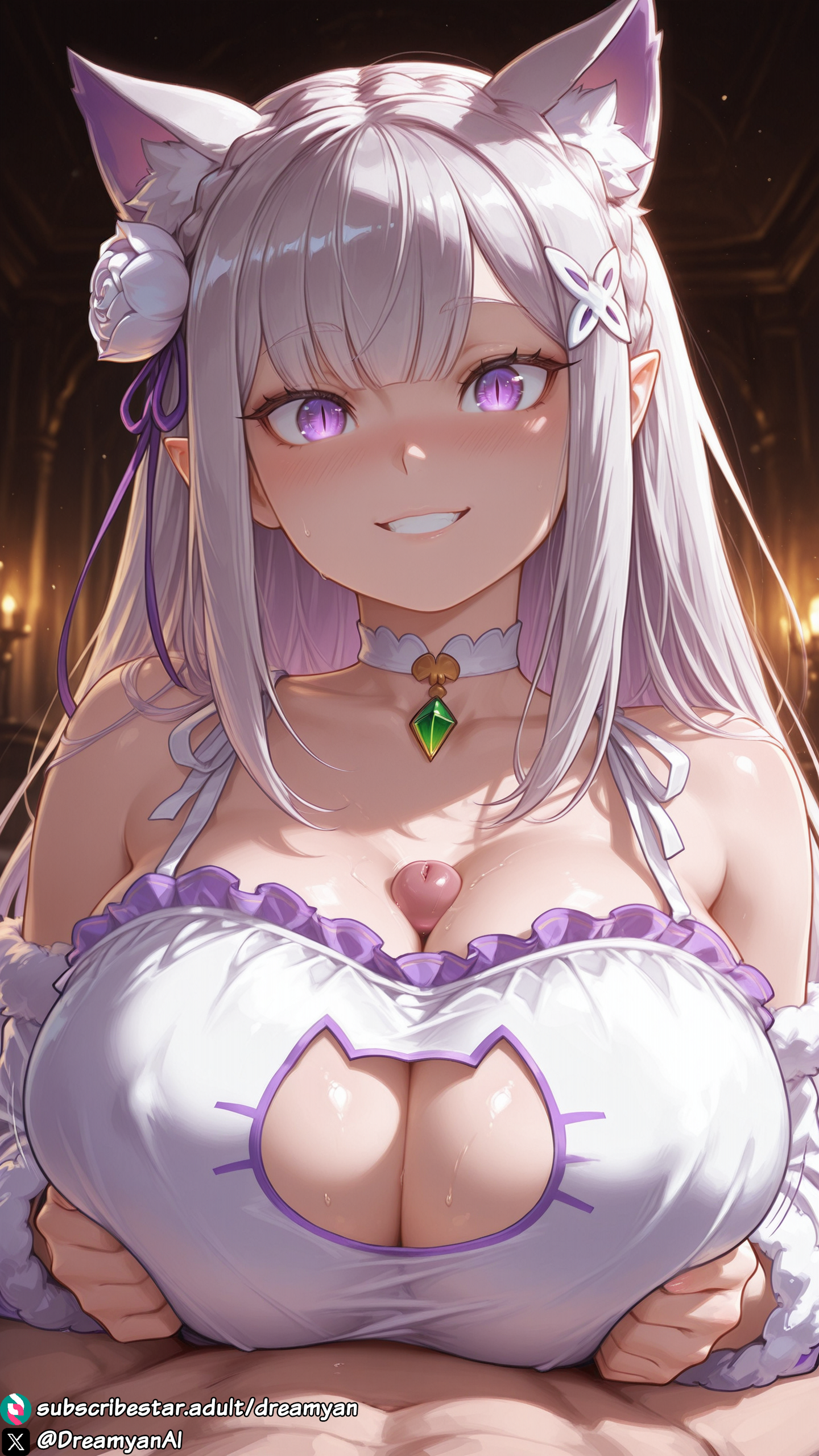 Emilia (Re:Zero) Rule 34 Image