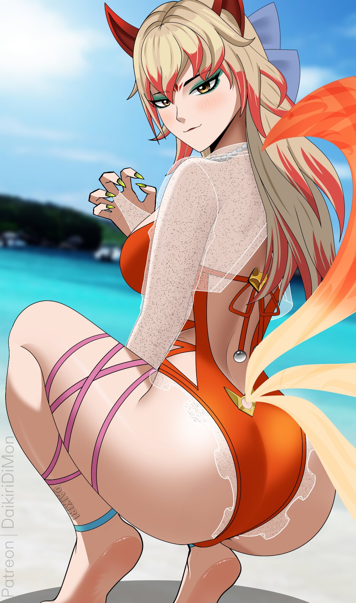 White Fox (Coastal Kumiho) Rule 34 Image