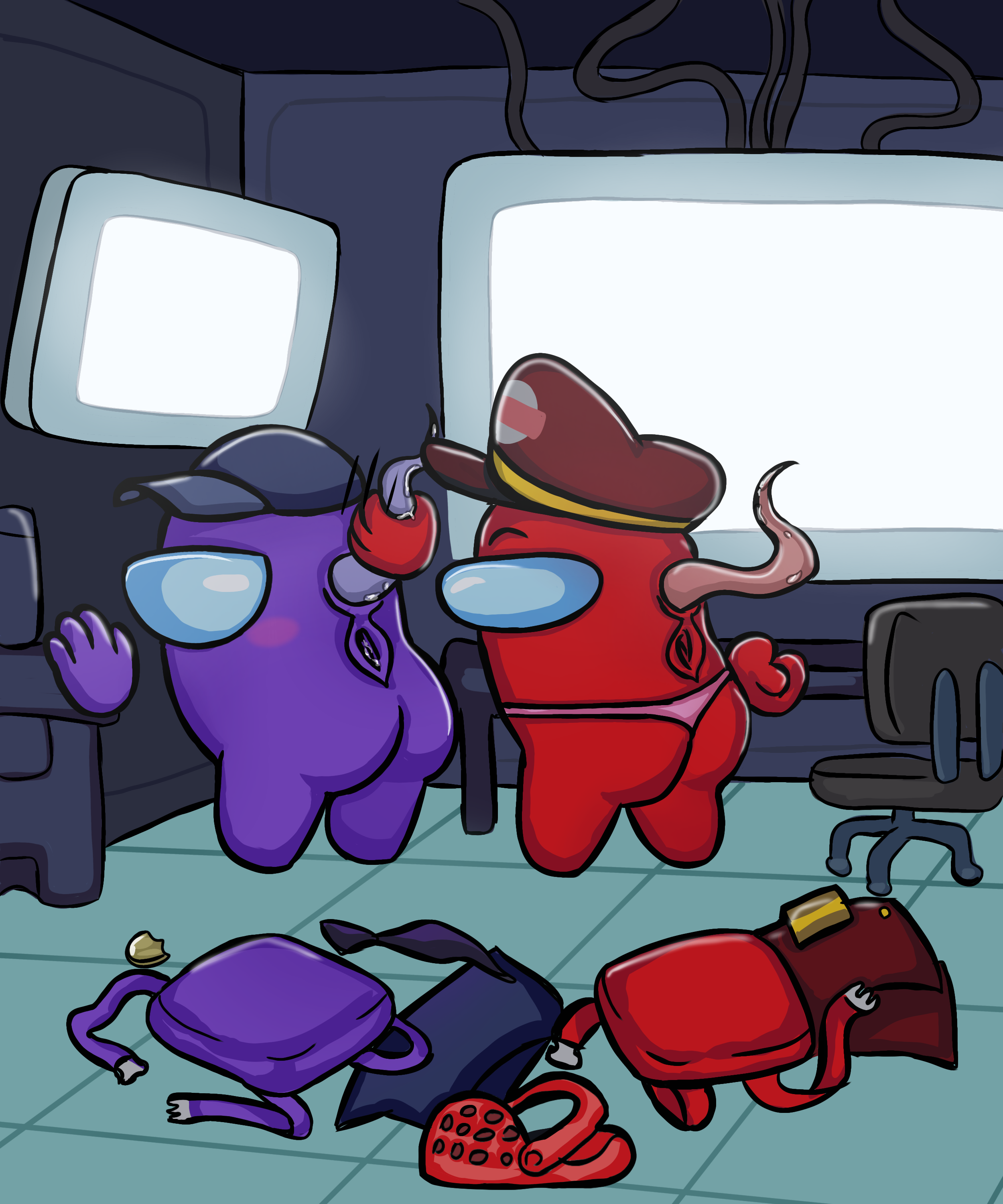 Among Us Purple (Among Us) Rule 34 Image