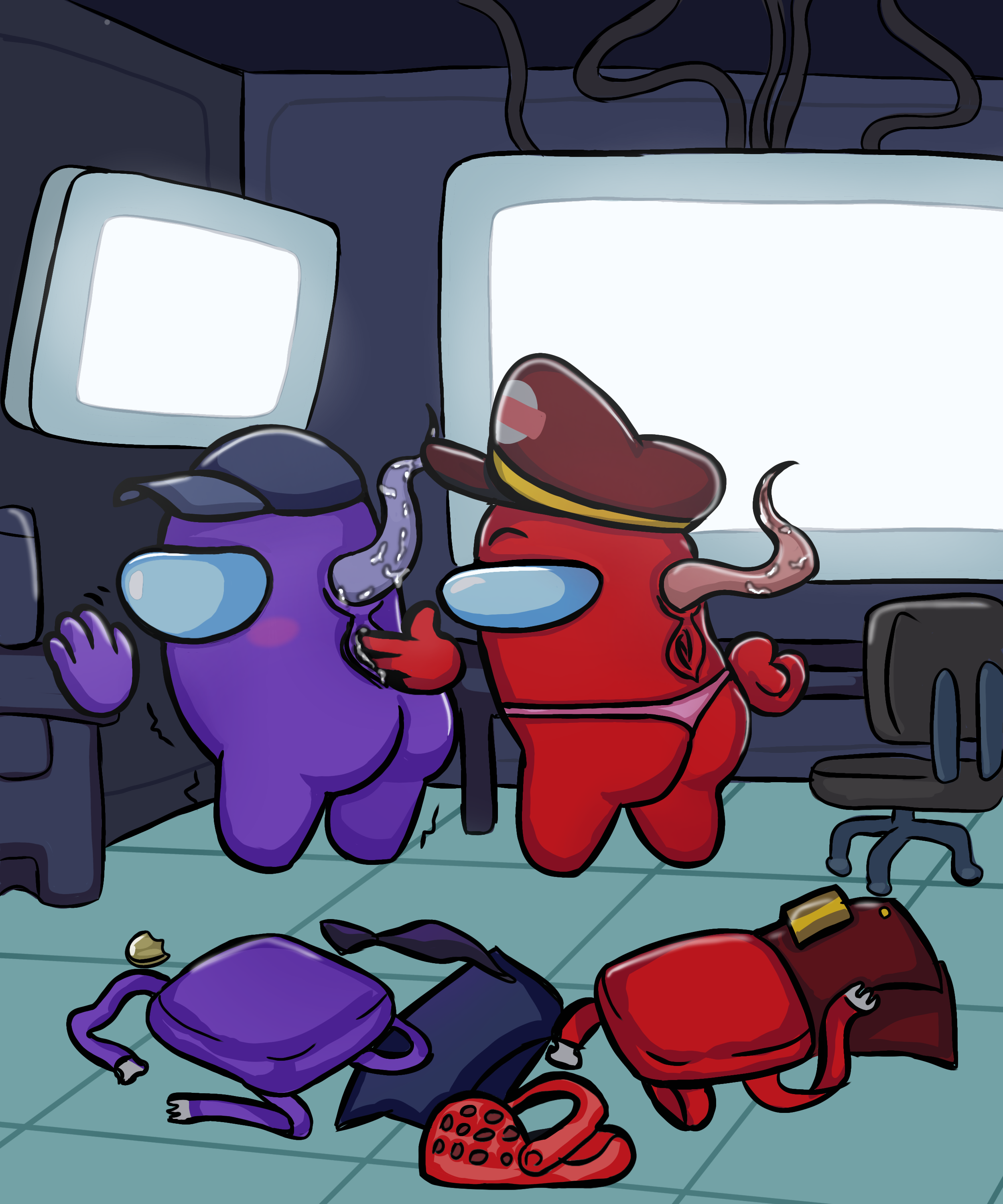 Among Us Purple (Among Us) Rule 34 Image