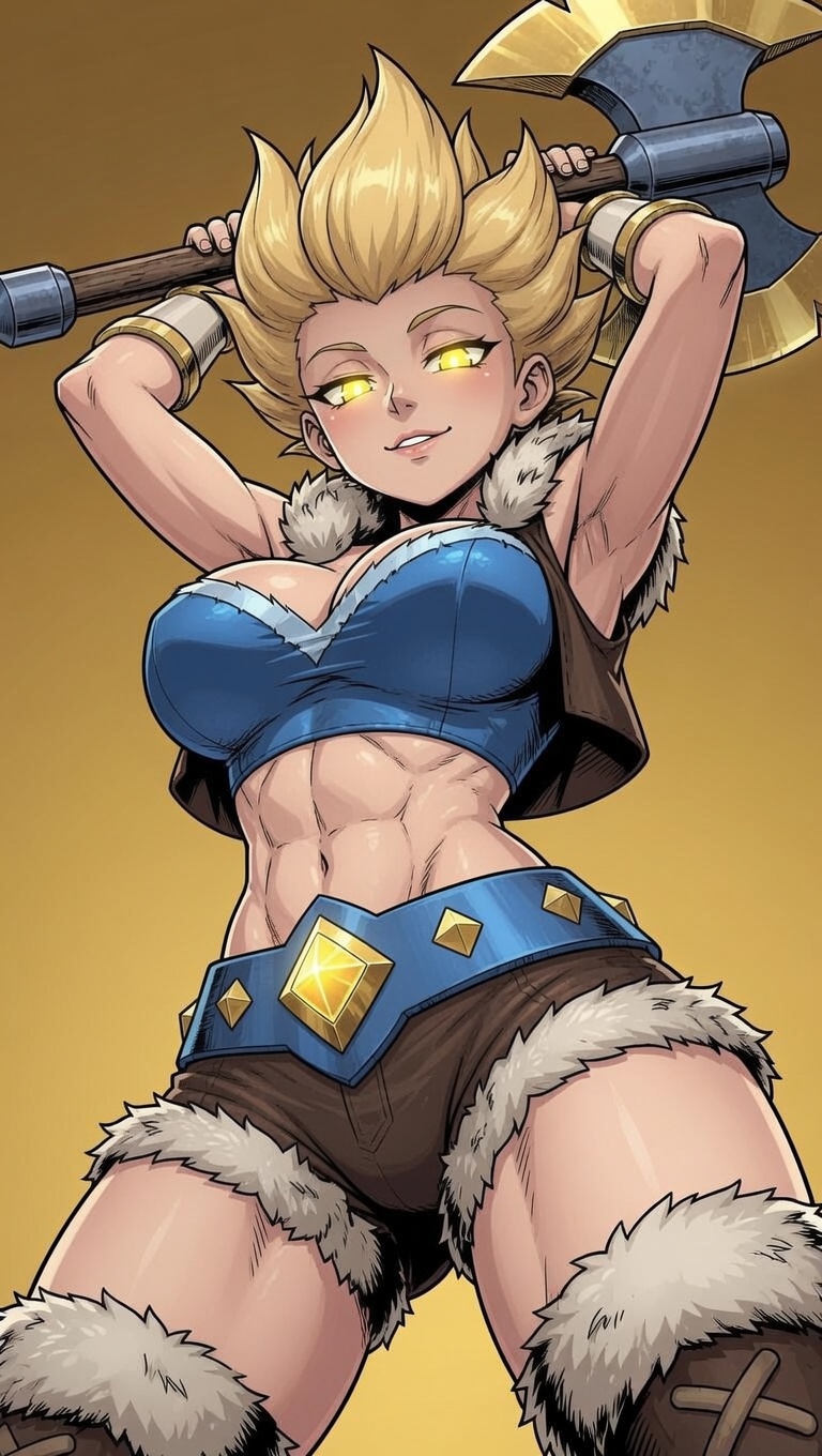 Hero Valkyrie (Clash Royale) Rule 34 Image