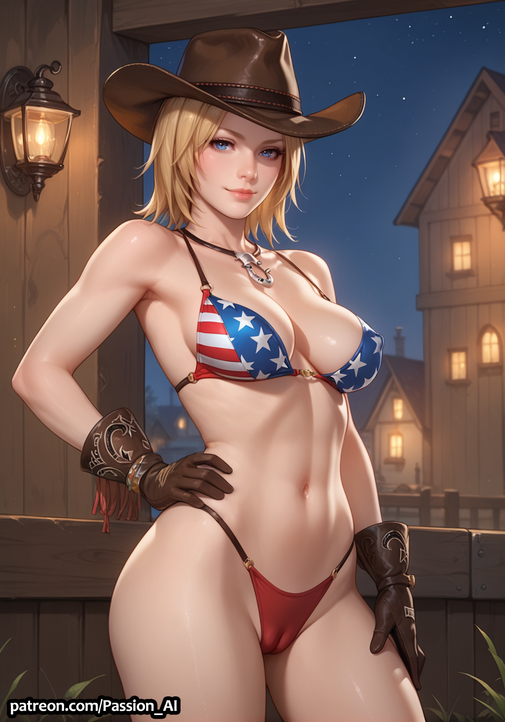 American Flag Bikini Rule 34 Image