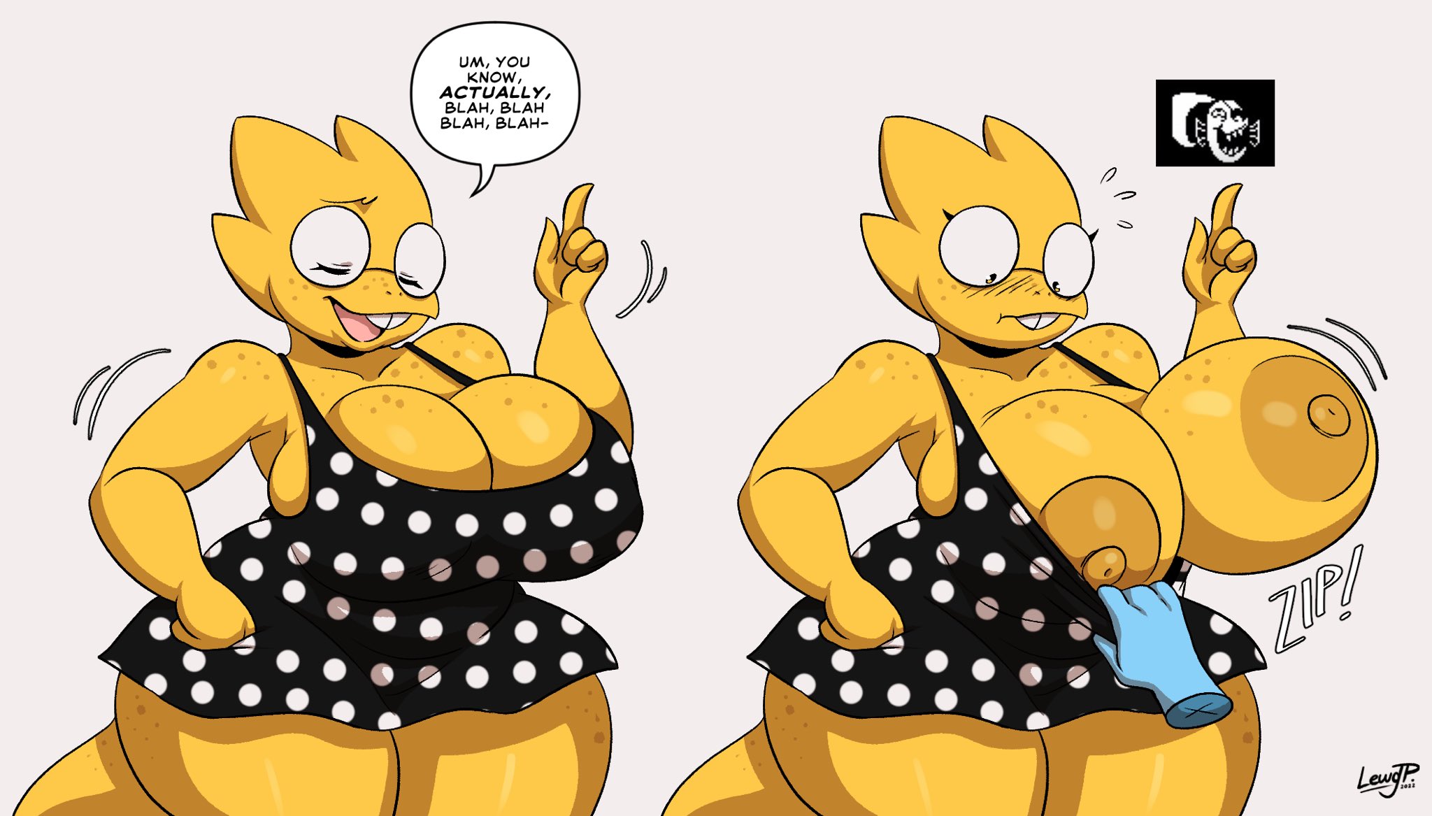 Alphys (Undertale) Rule 34 Image