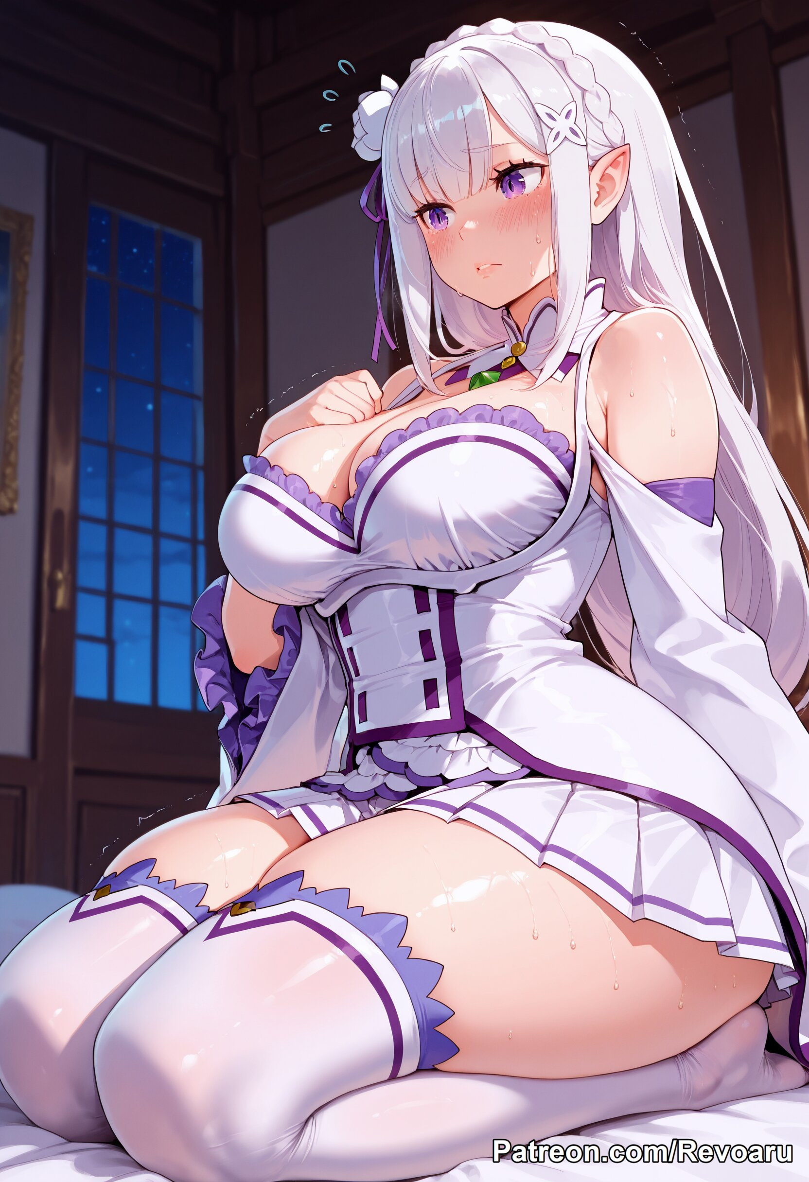 Emilia (Re:Zero) Rule 34 Image