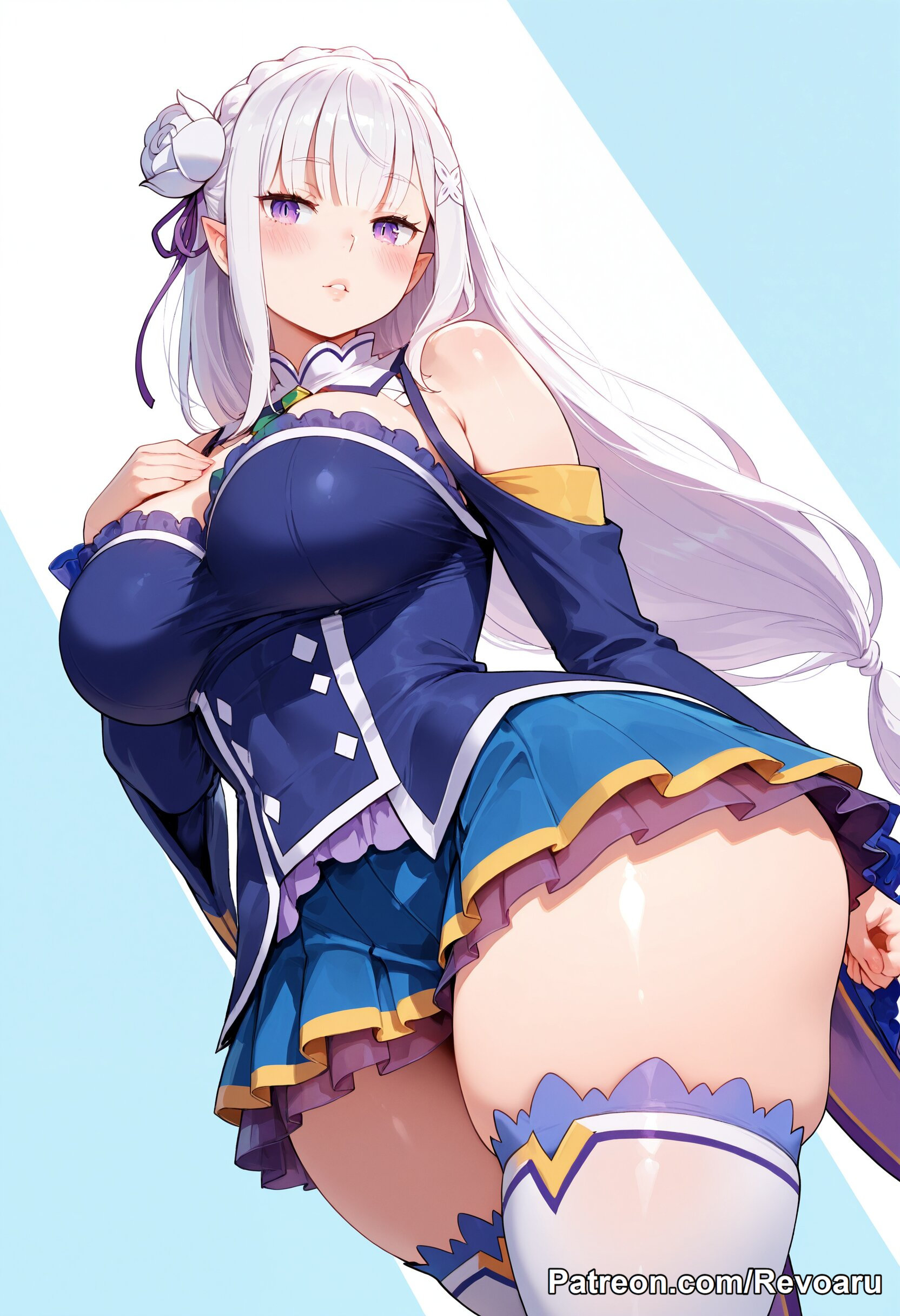 Emilia (Re:Zero) Rule 34 Image