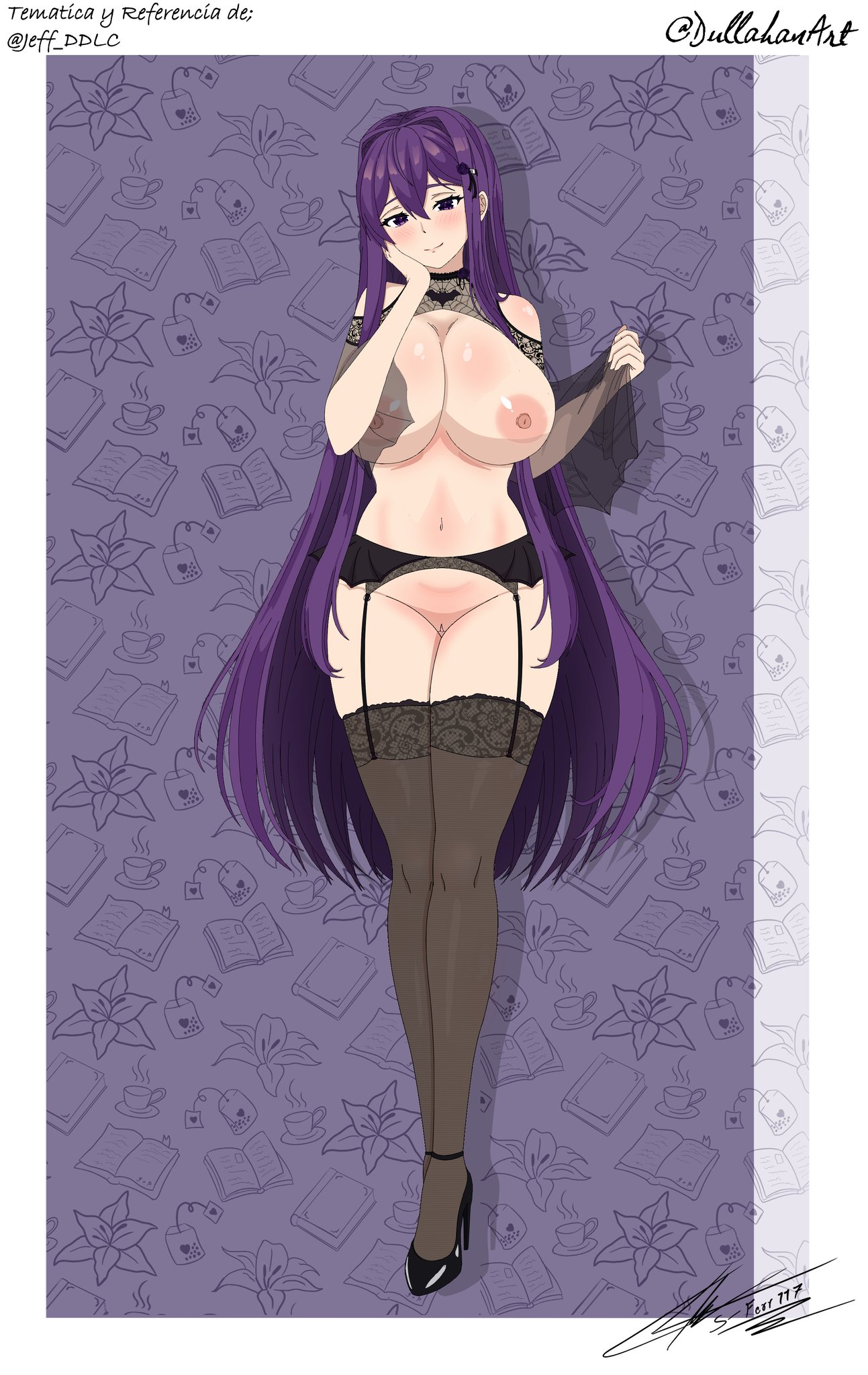 Yuri (Doki Doki Literature Club) Rule 34 Image