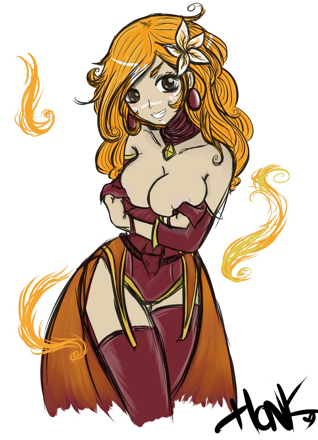 Lina (Dota 2) Rule 34 Image