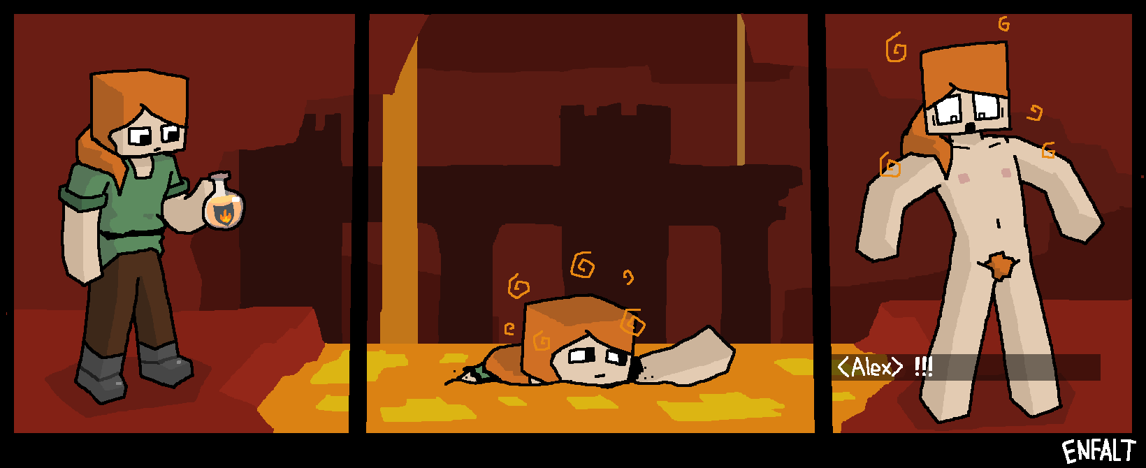 Alex (Minecraft) Rule 34 Image