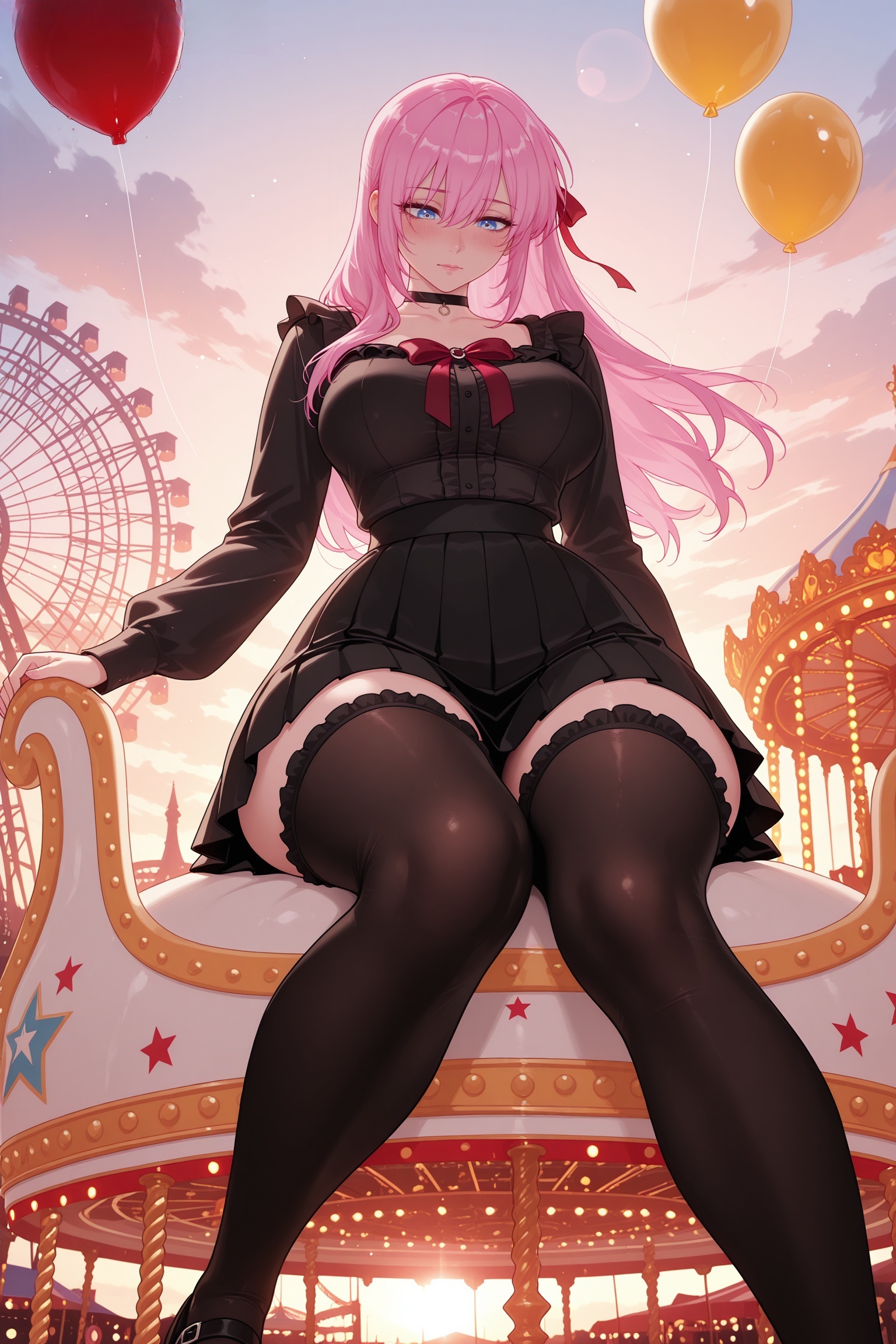 Black Legwear Rule 34 Image