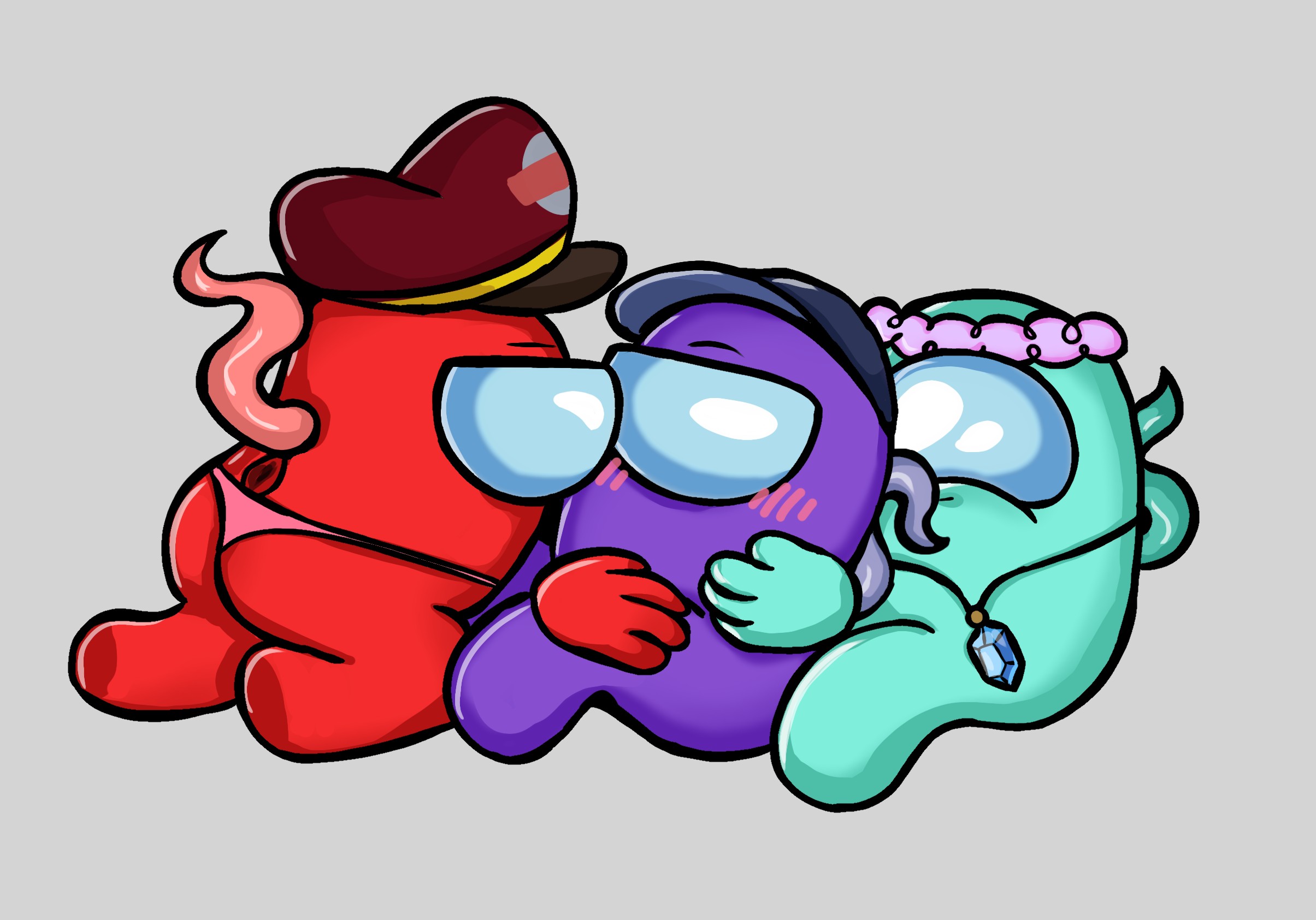 Among Us Cyan (Among Us) Rule 34 Image