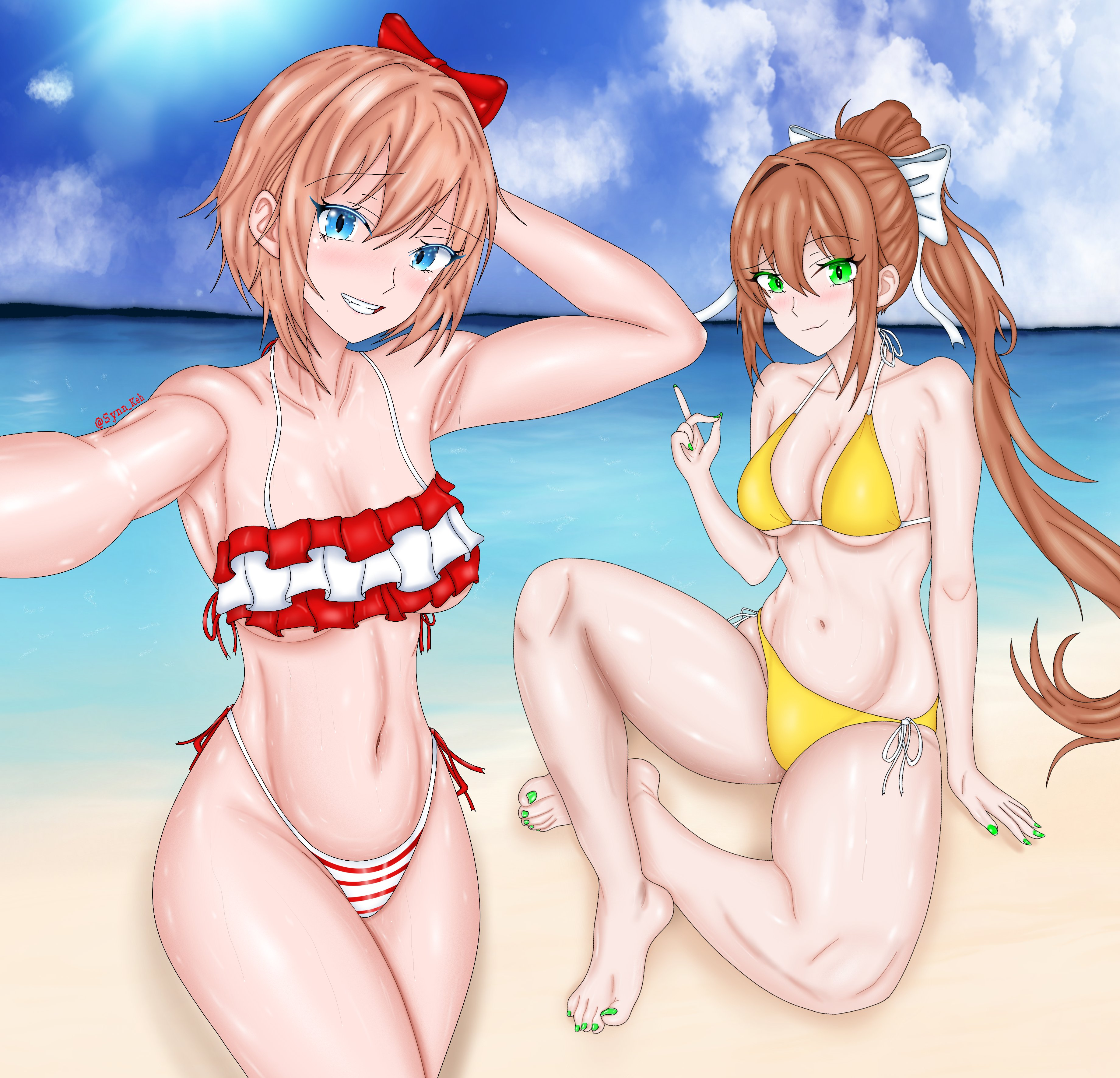 Monika (Doki Doki Literature Club) Rule 34 Image