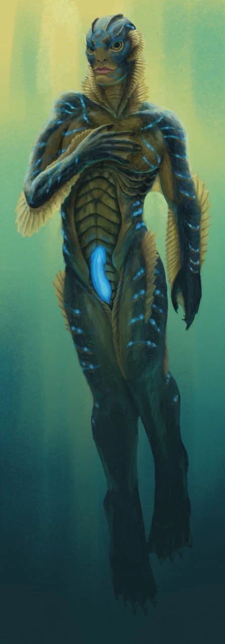 The Amphibian Man (The Shape Of Water) Rule 34 Image