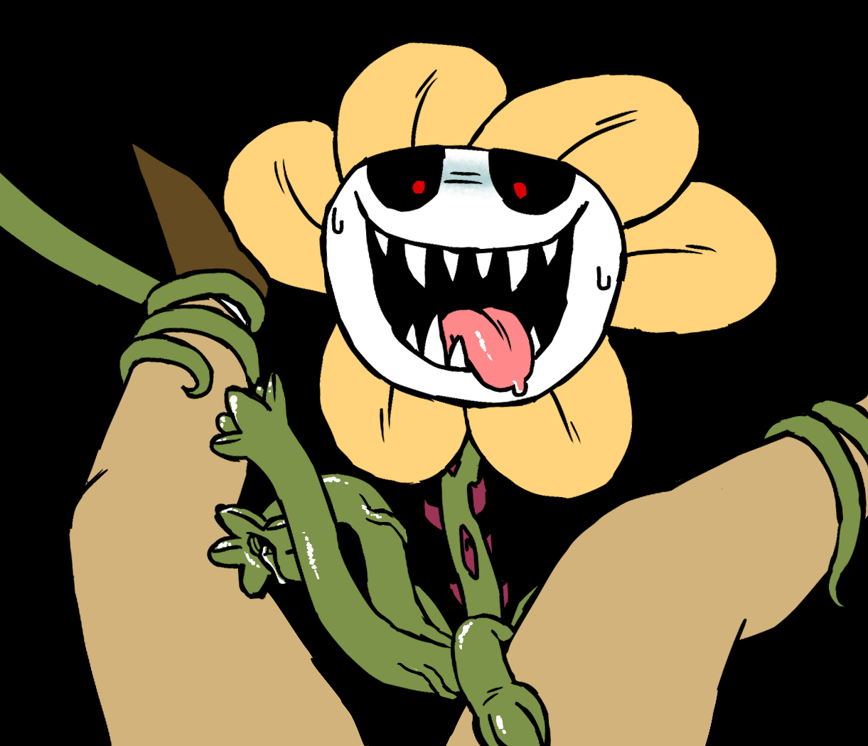 Flowey The Flower (Undertale) Rule 34 Image