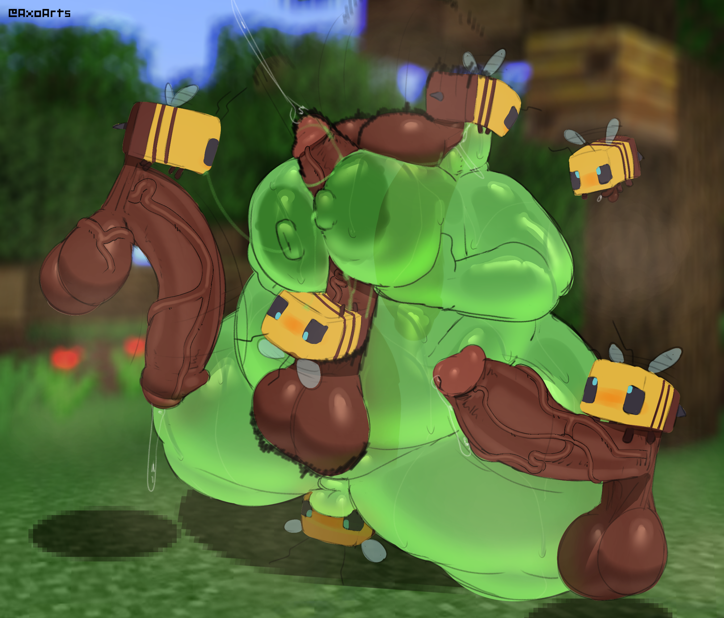 Bee (Minecraft) Rule 34 Image