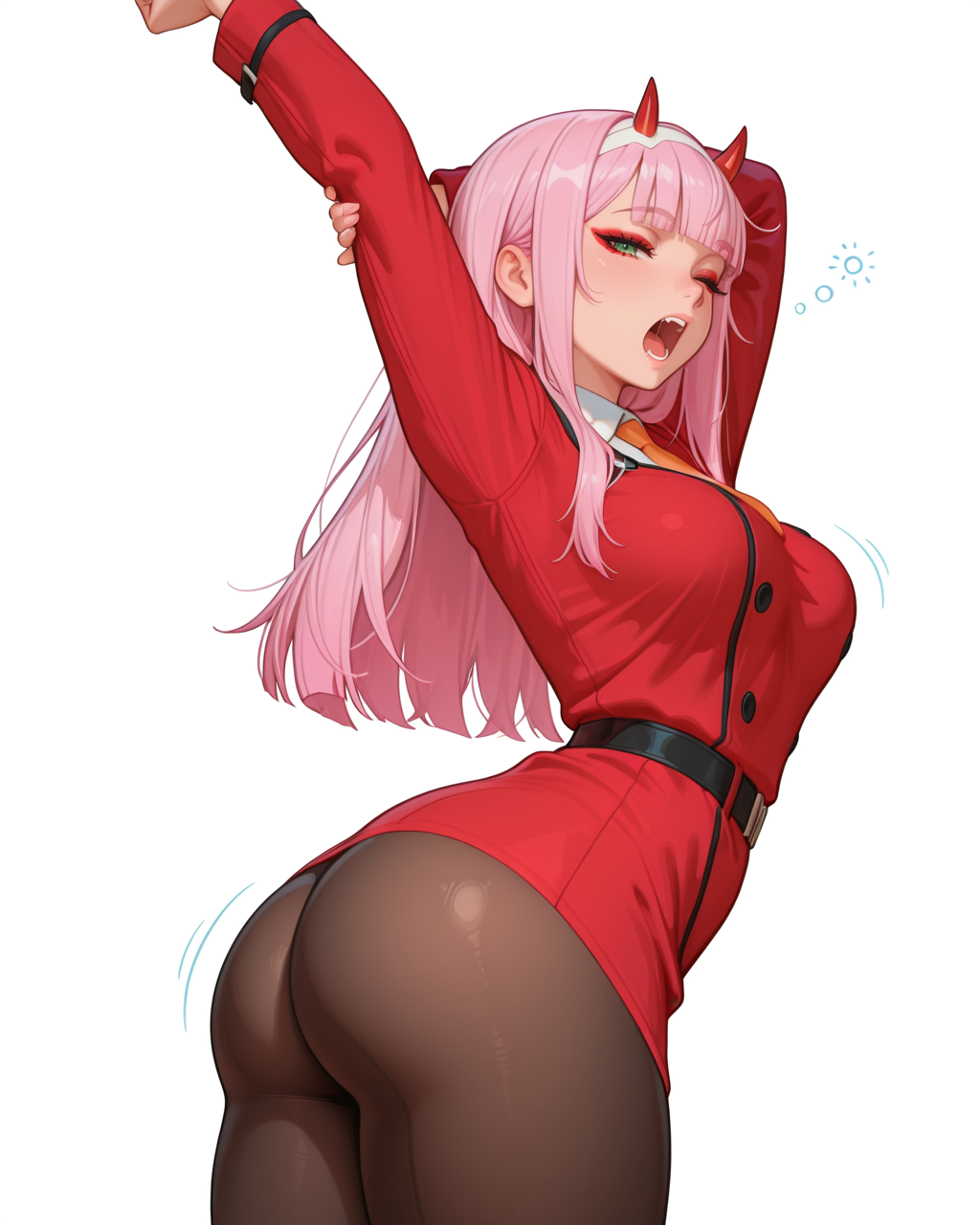 Zero Two (Darling In The Franxx) Rule 34 Image