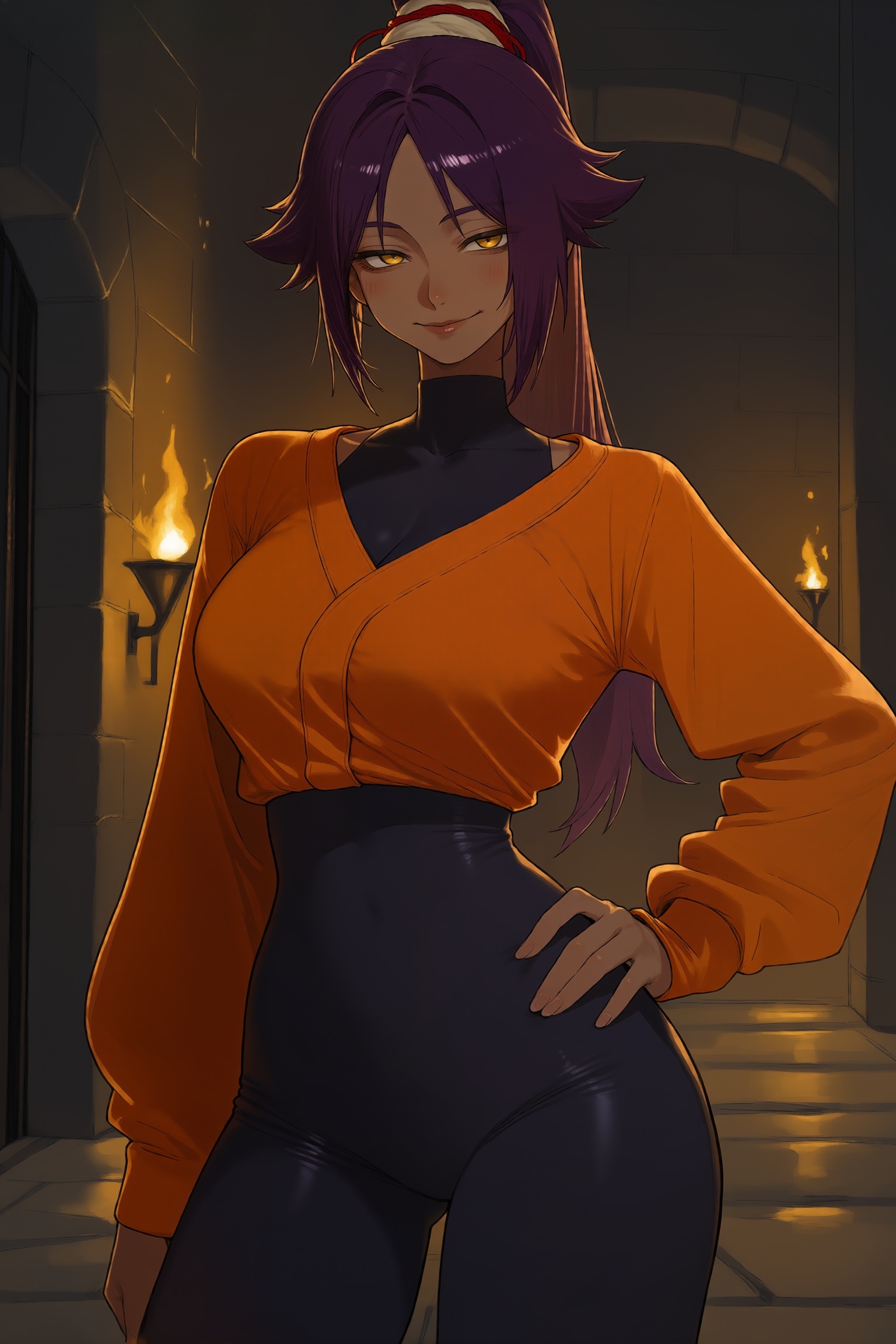 Shihouin Yoruichi (Bleach) Rule 34 Image