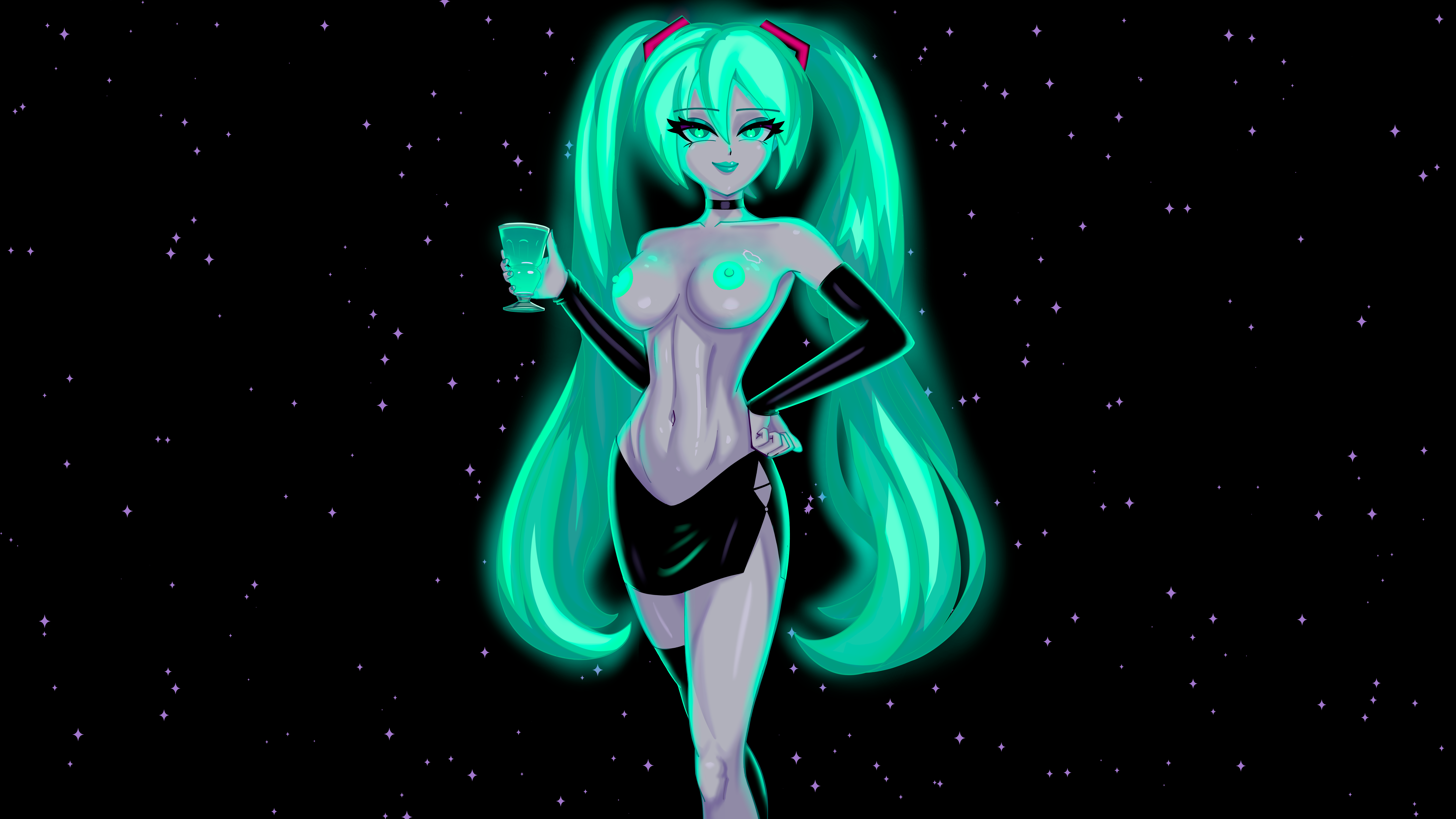 Hatsune Miku (Vocaloid) Rule 34 Image