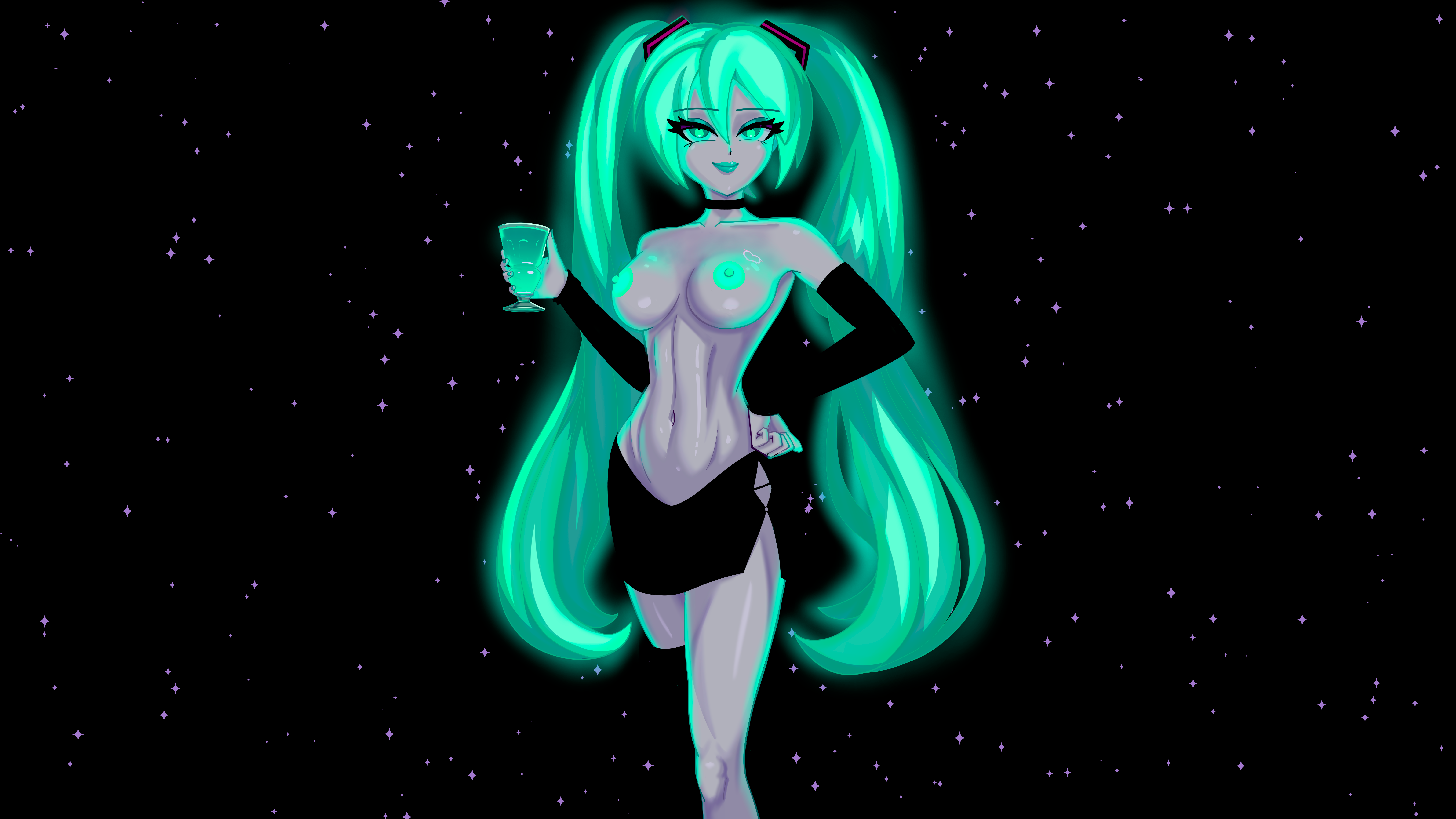 Hatsune Miku (Vocaloid) Rule 34 Image