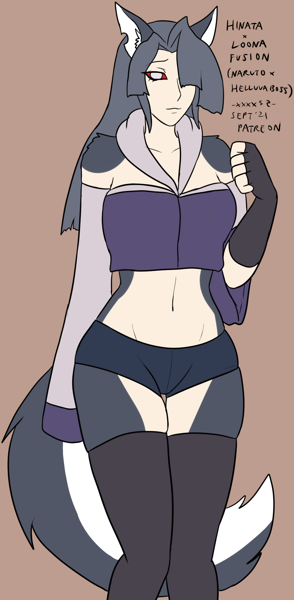 Hyuuga Hinata (Helluva Boss) Rule 34 Image