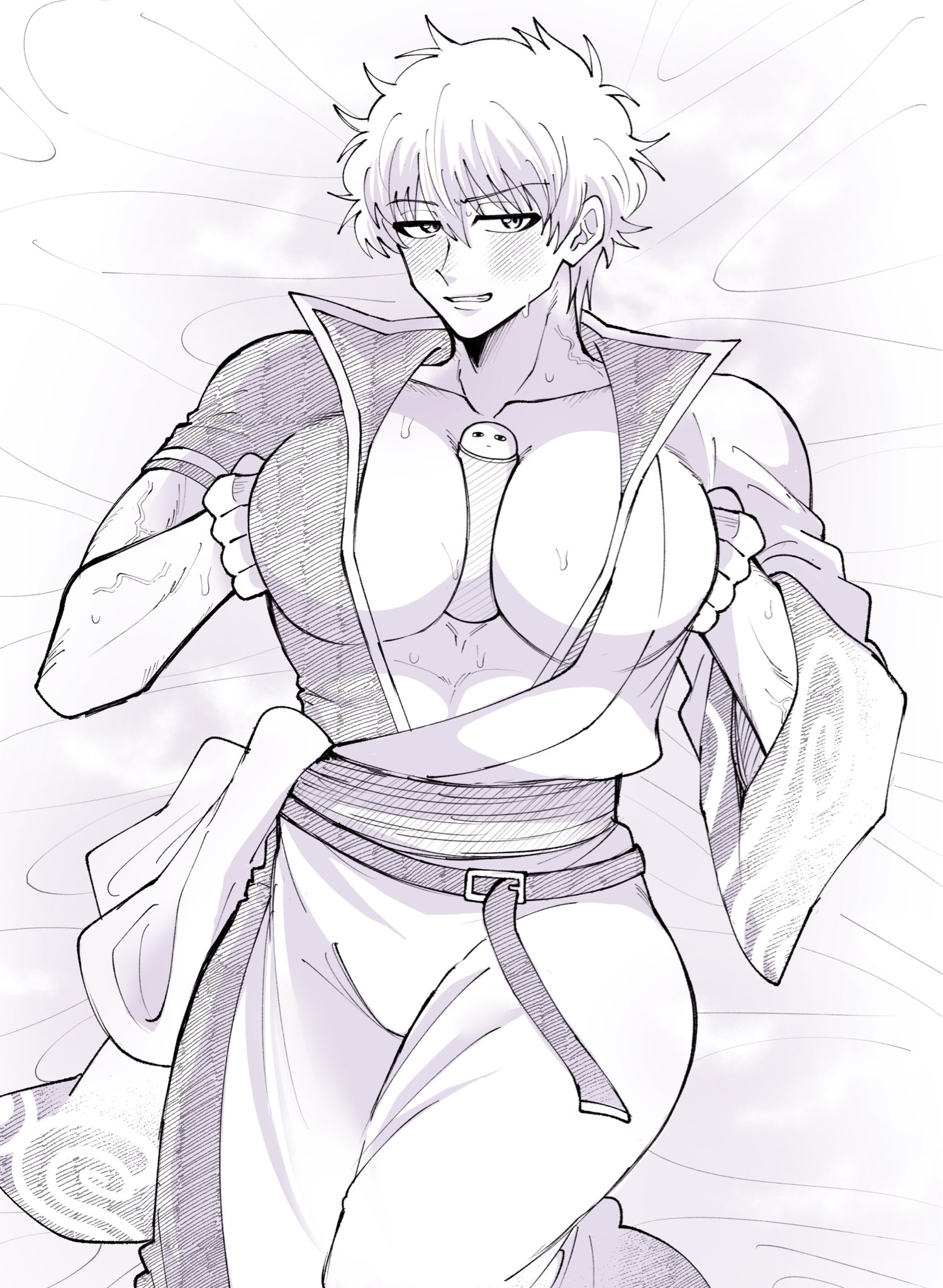 Gintoki Sakata (Gintama) Rule 34 Image