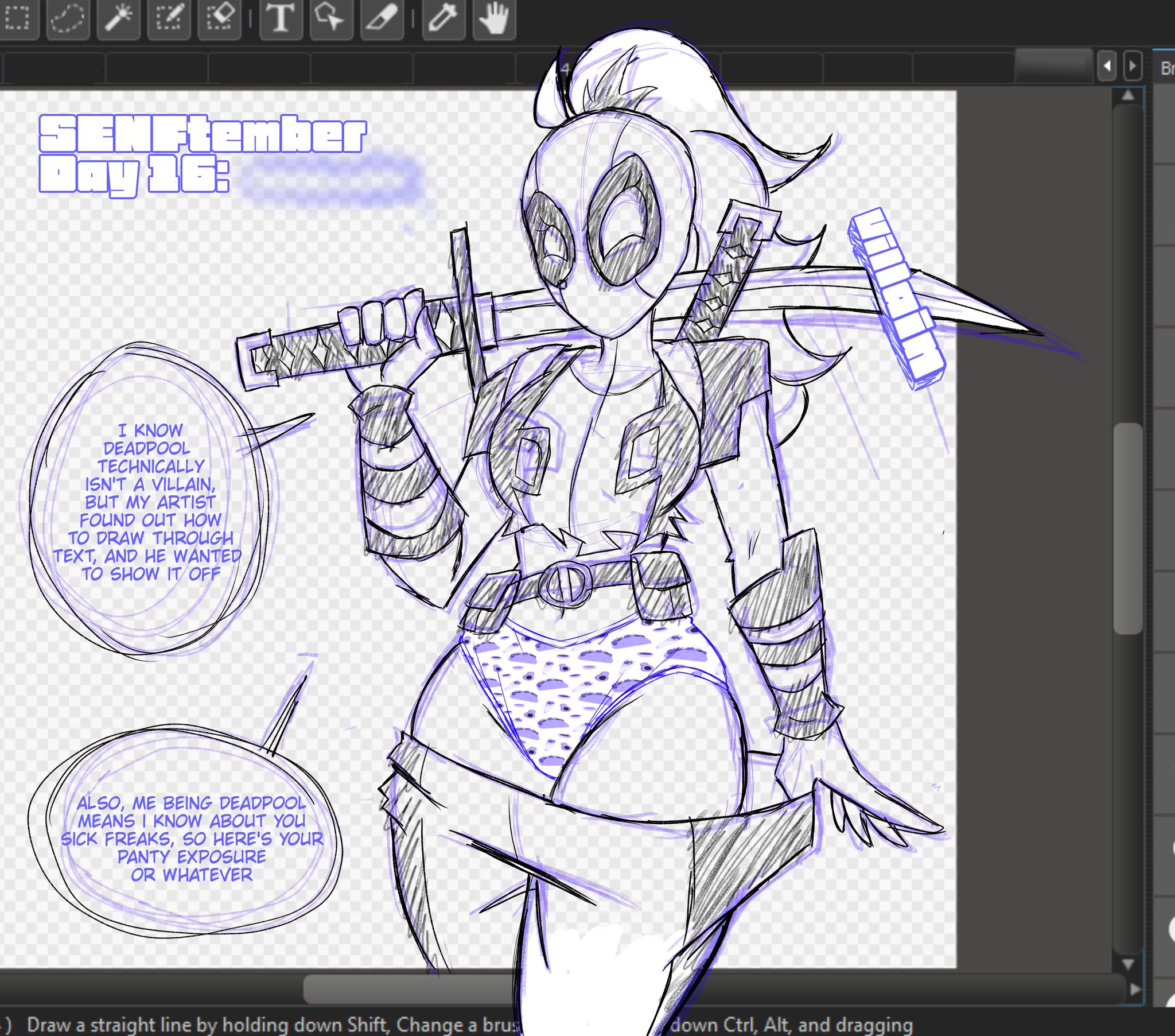 Ladypool (Marvel) Rule 34 Image