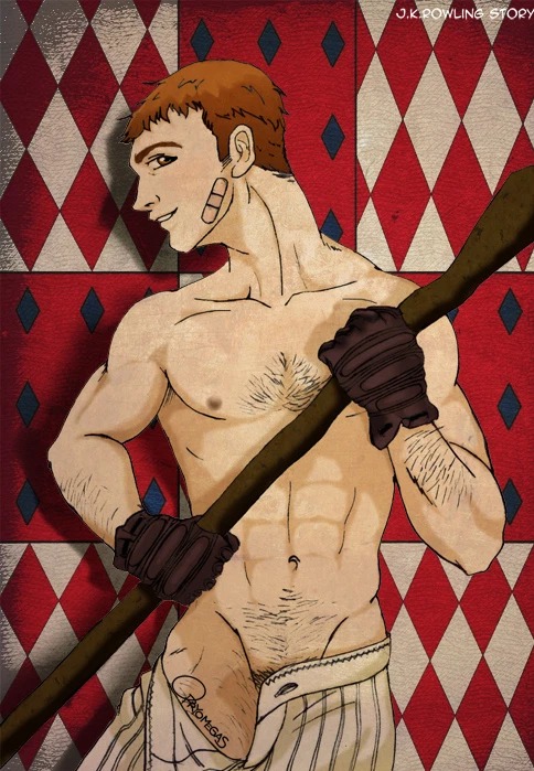 Oliver Wood (Harry Potter) Rule 34 Image