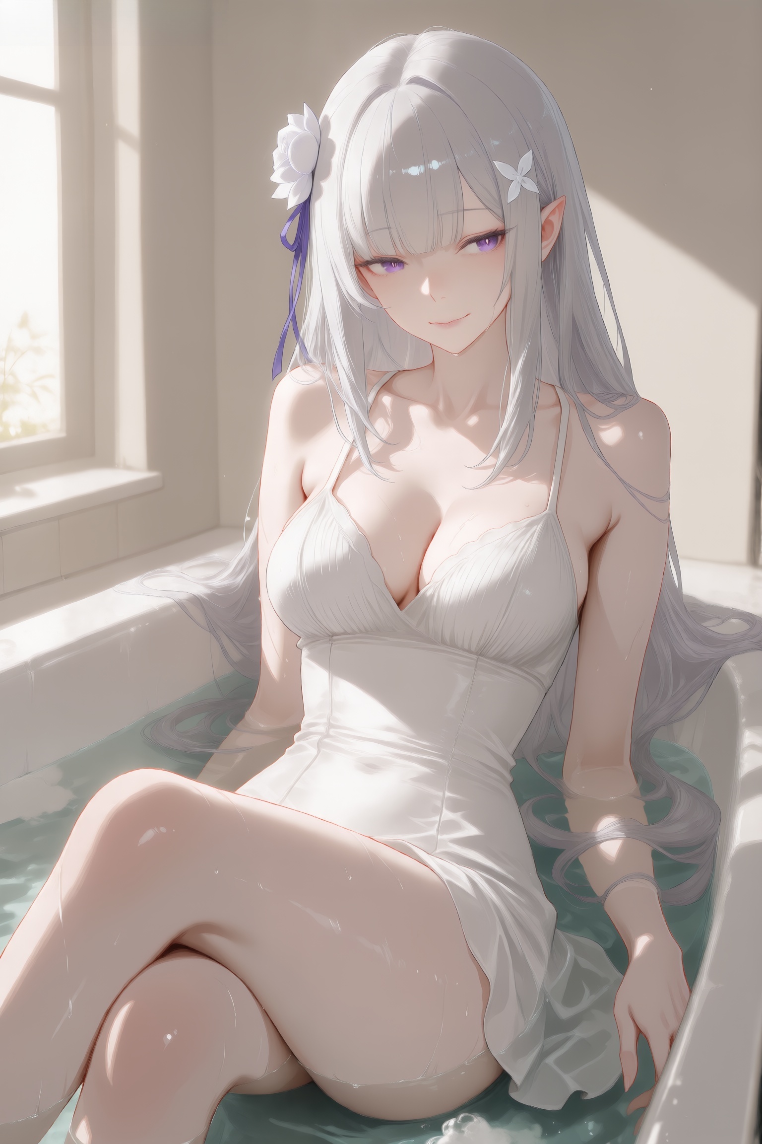 Emilia (Re:Zero) Rule 34 Image