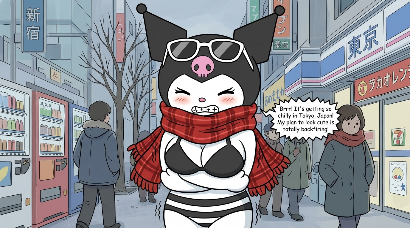Kuromi (Onegai My Melody) Rule 34 Image