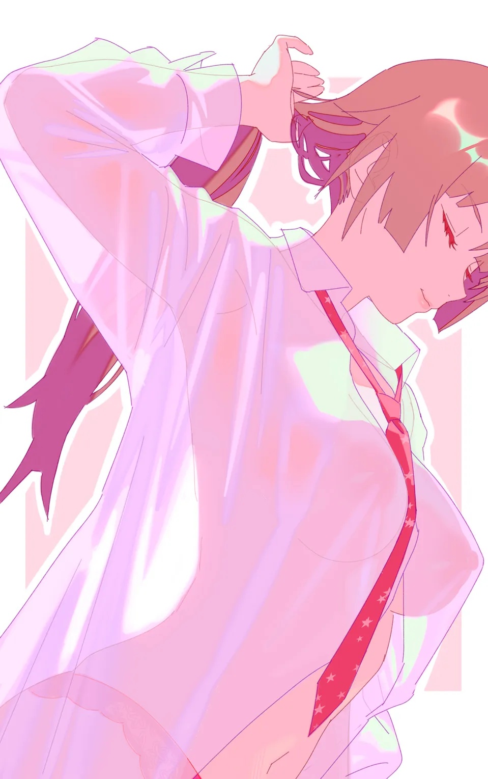 Senjougahara Hitagi (Bakemonogatari) Rule 34 Image