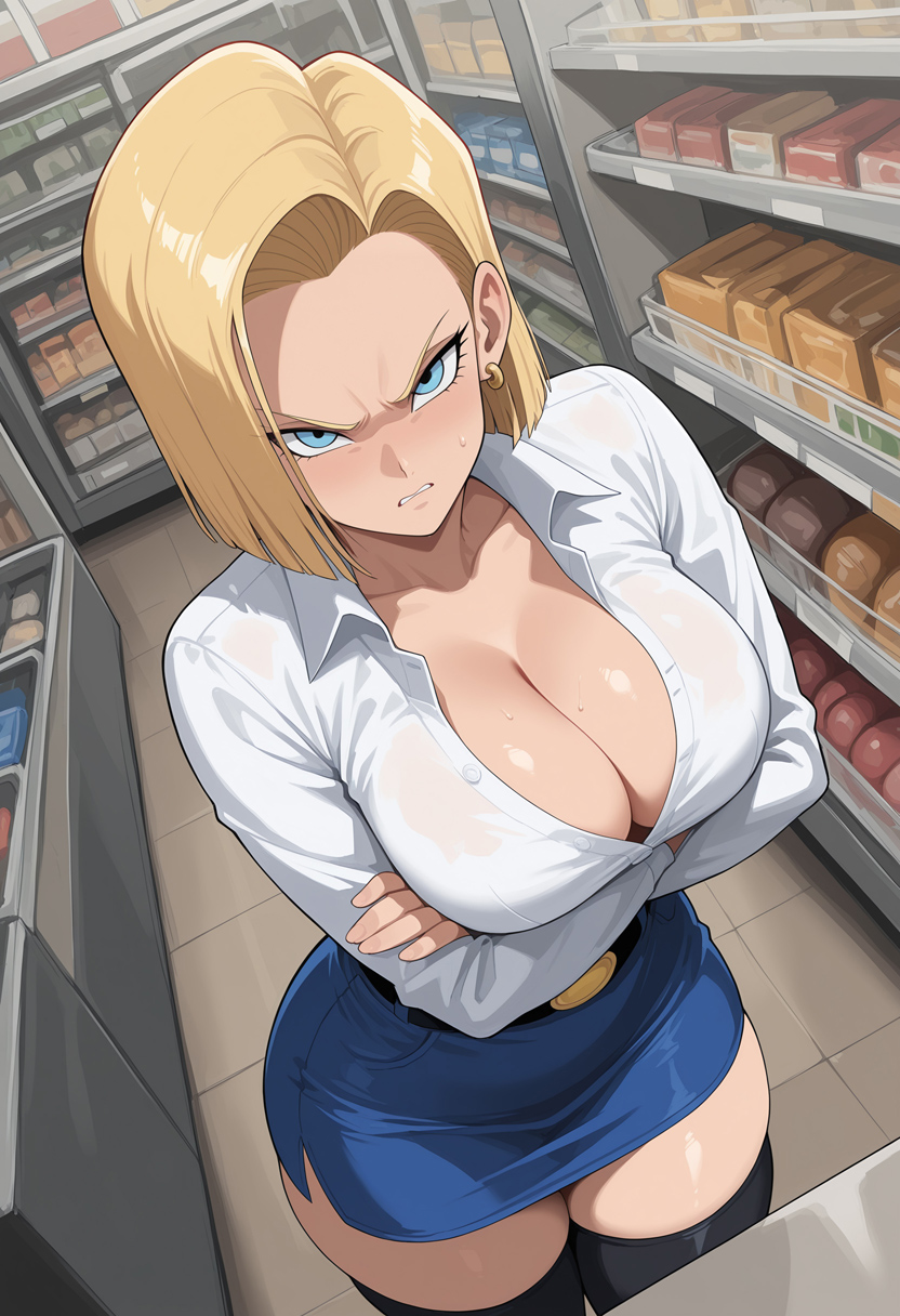 Android 18 (Dragon Ball) Rule 34 Image