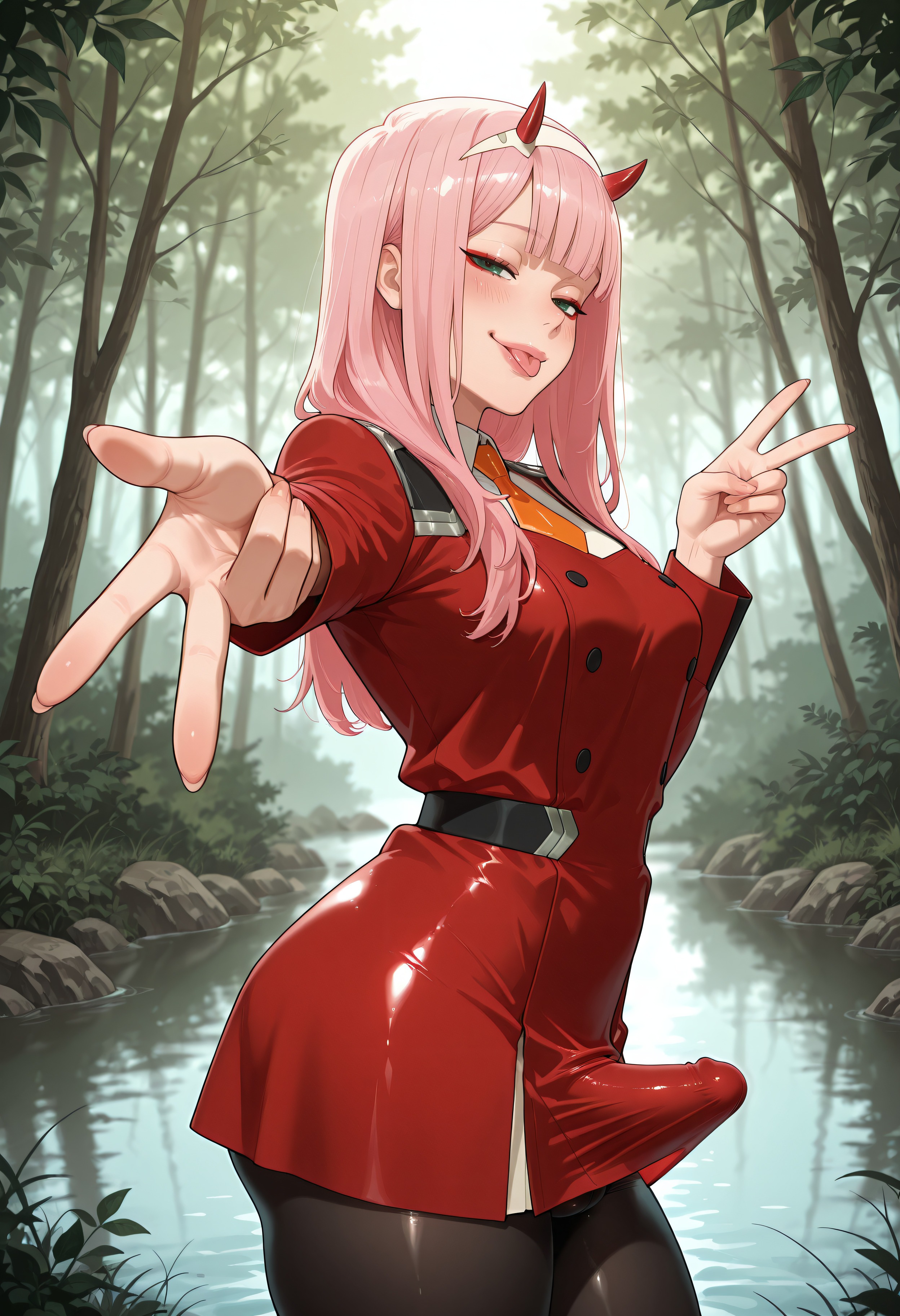Zero Two (Darling In The Franxx) Rule 34 Image