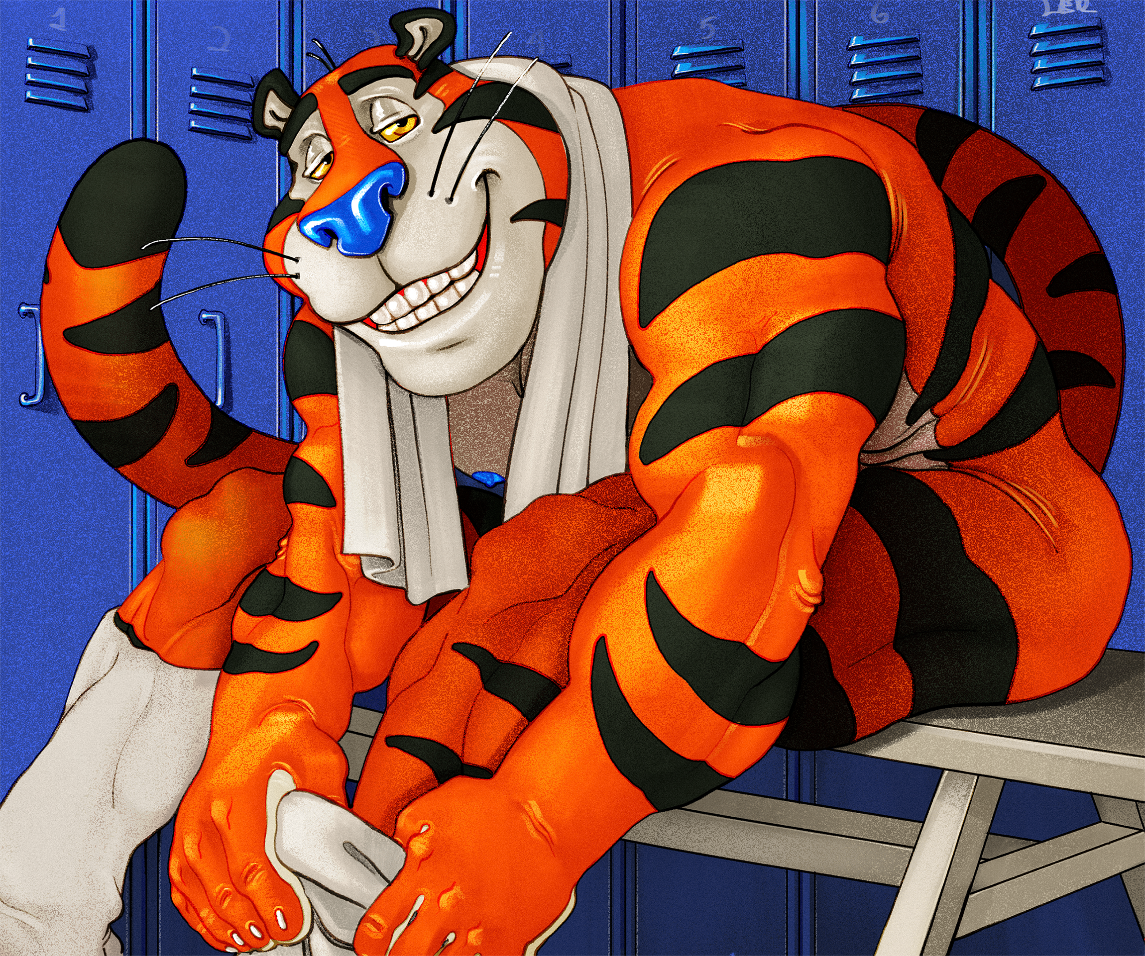 Tony The Tiger (Frosted Flakes) Rule 34 Image