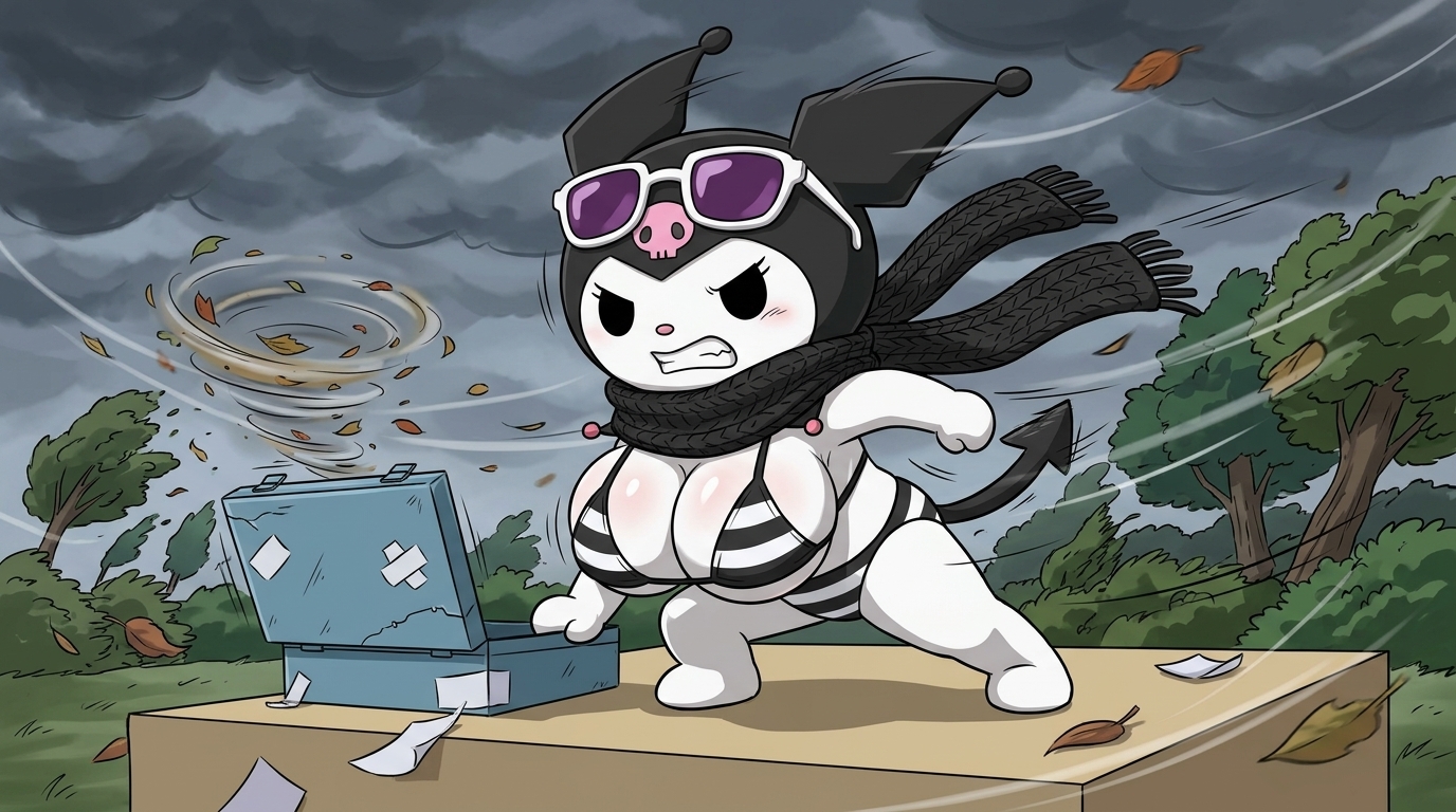 Kuromi (Onegai My Melody) Rule 34 Image