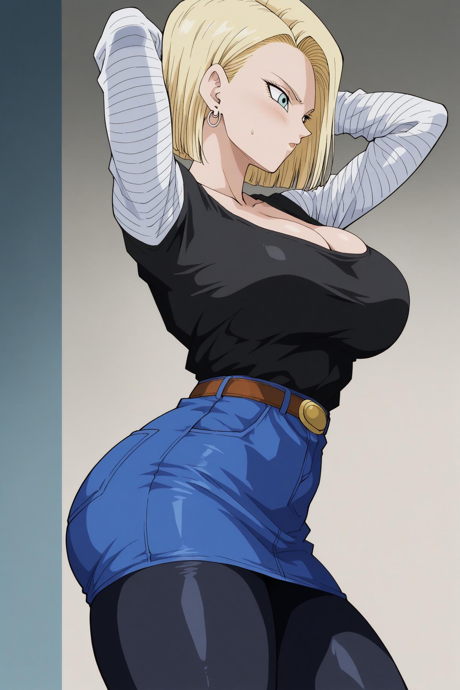 Android 18 (Dragon Ball) Rule 34 Image