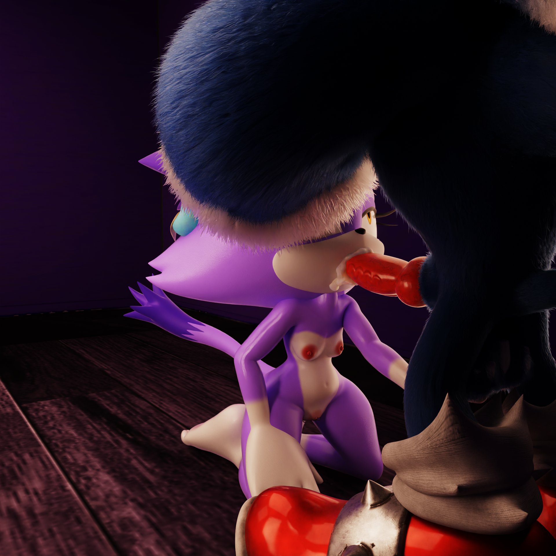 Blaze The Cat (Lycanthropy) Rule 34 Image
