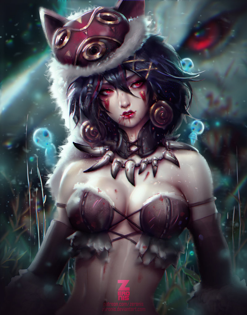 San (Princess Mononoke) Rule 34 Image