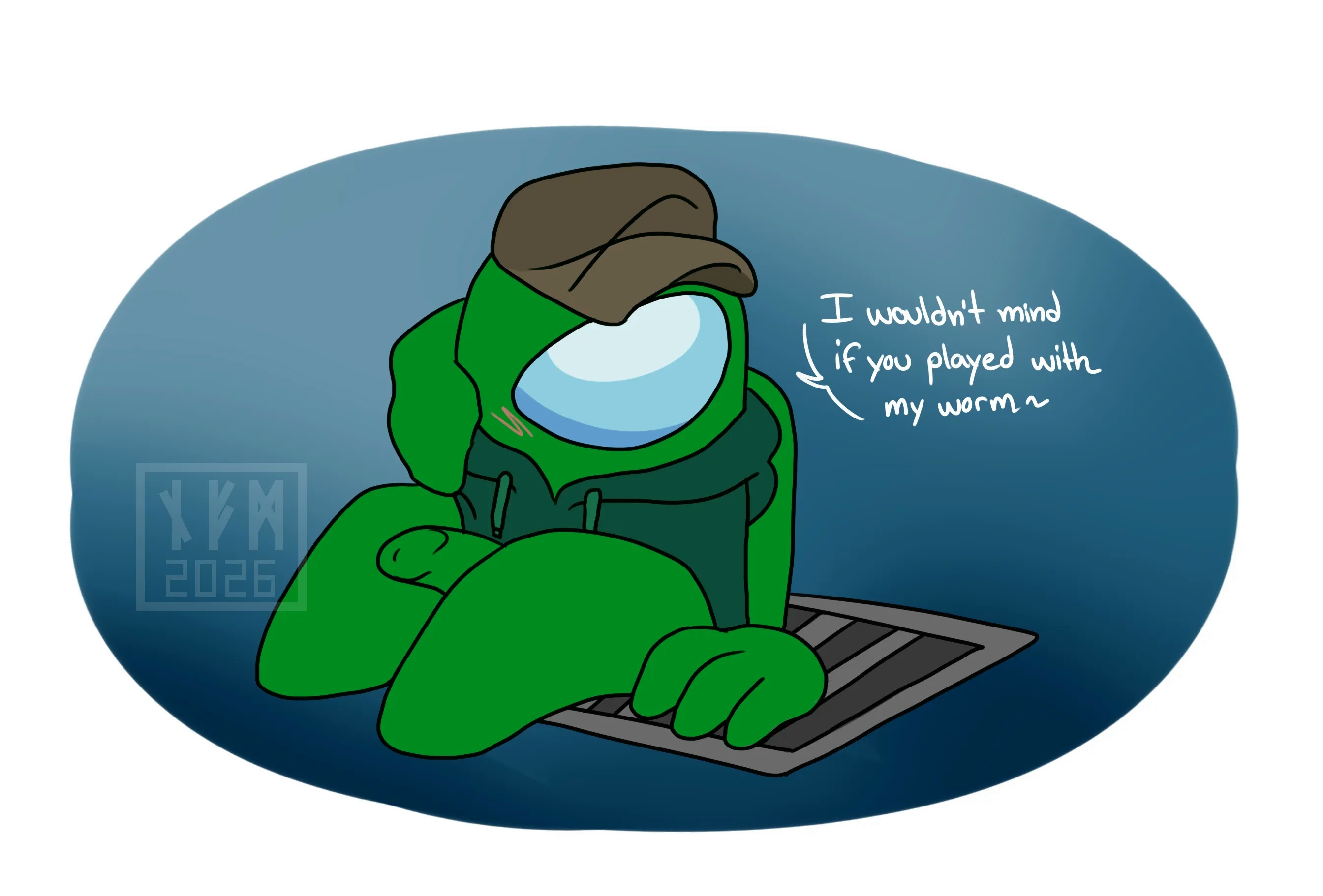 Green (Among Us) Rule 34 Image