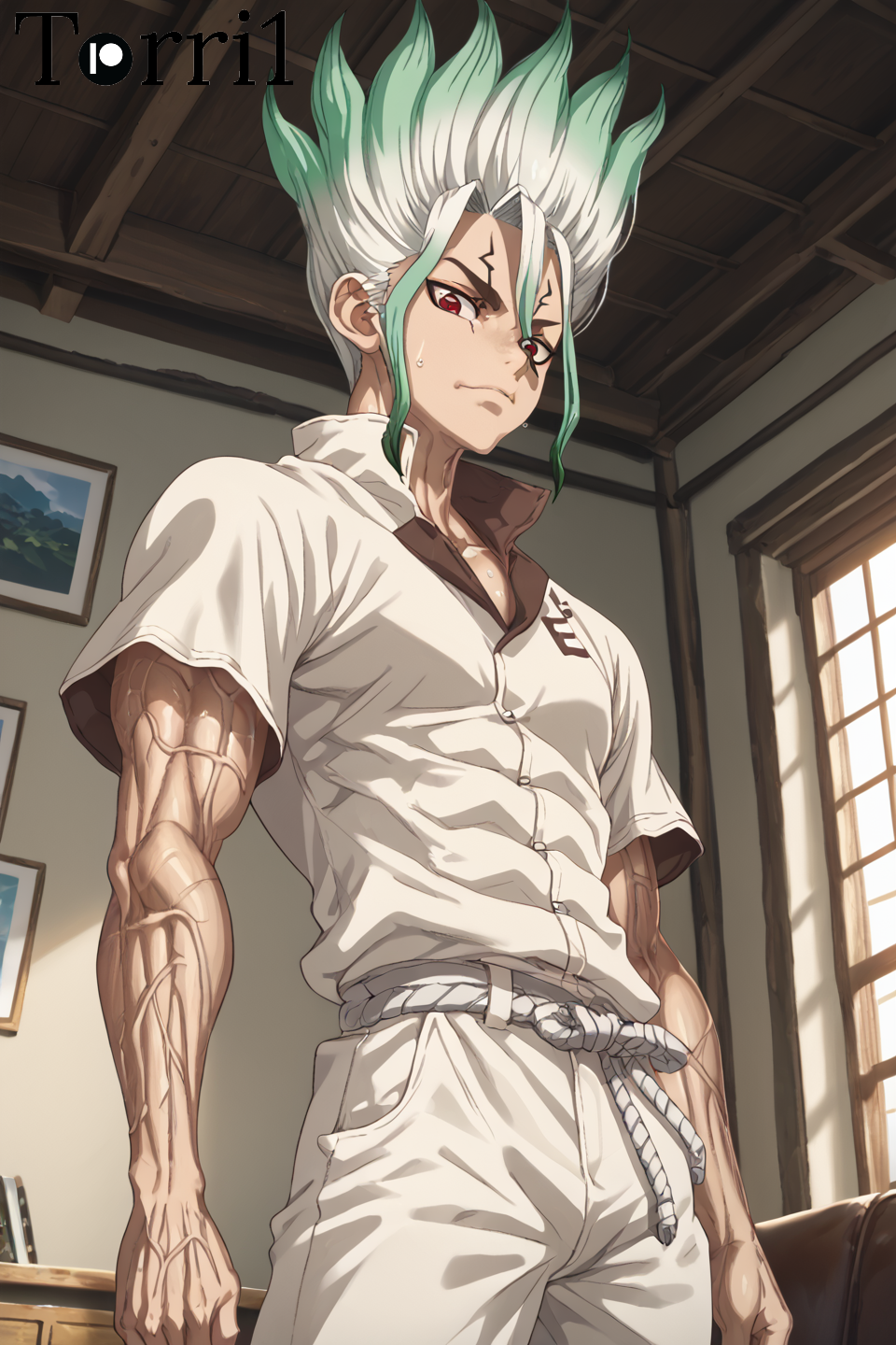 Ishigami Senku (Dr.Stone) Rule 34 Image