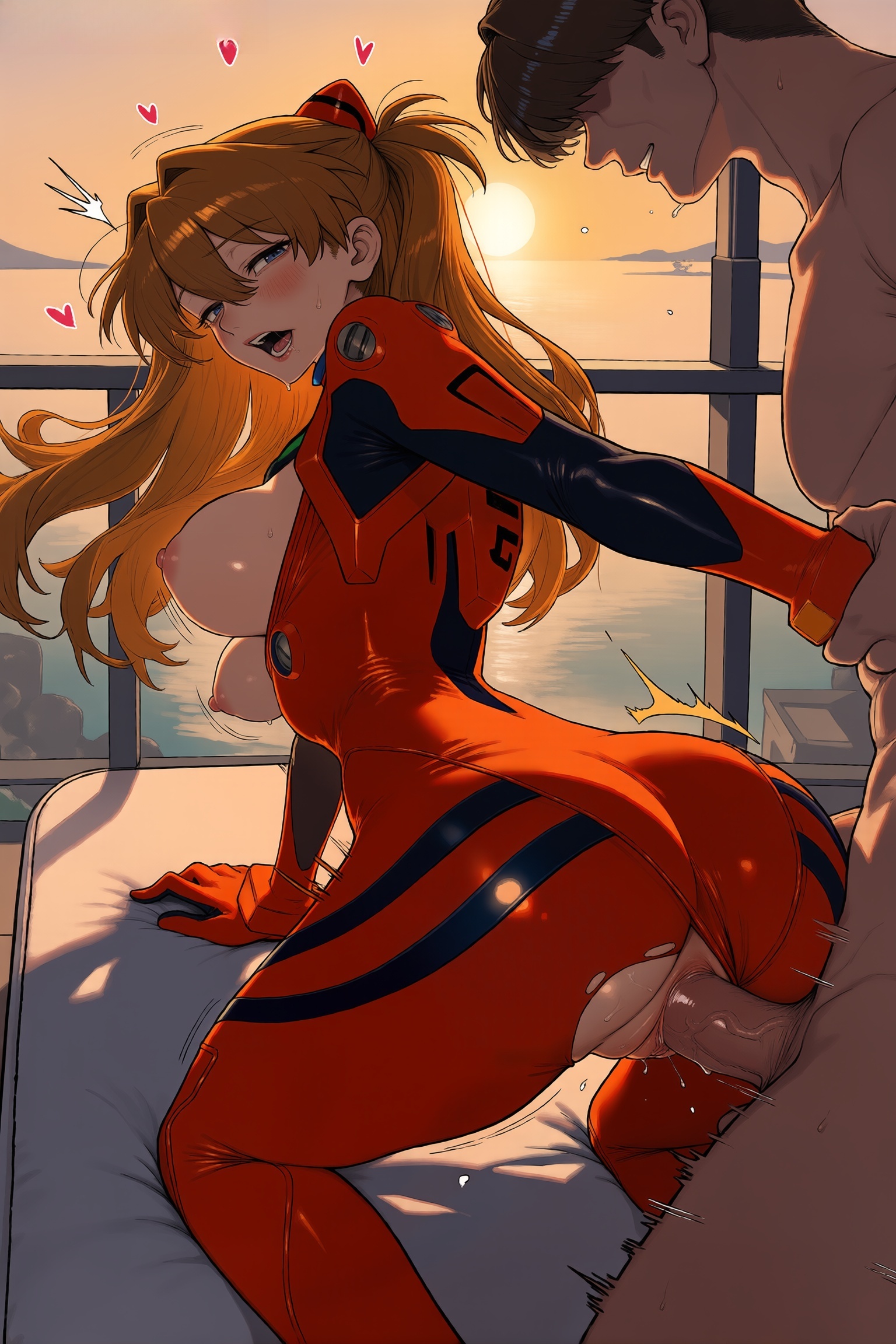 Asuka Langley Sohryu (Neon Genesis Evangelion) Rule 34 Image