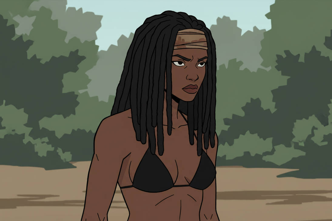 Michonne Grimes (The Walking Dead) Rule 34 Image