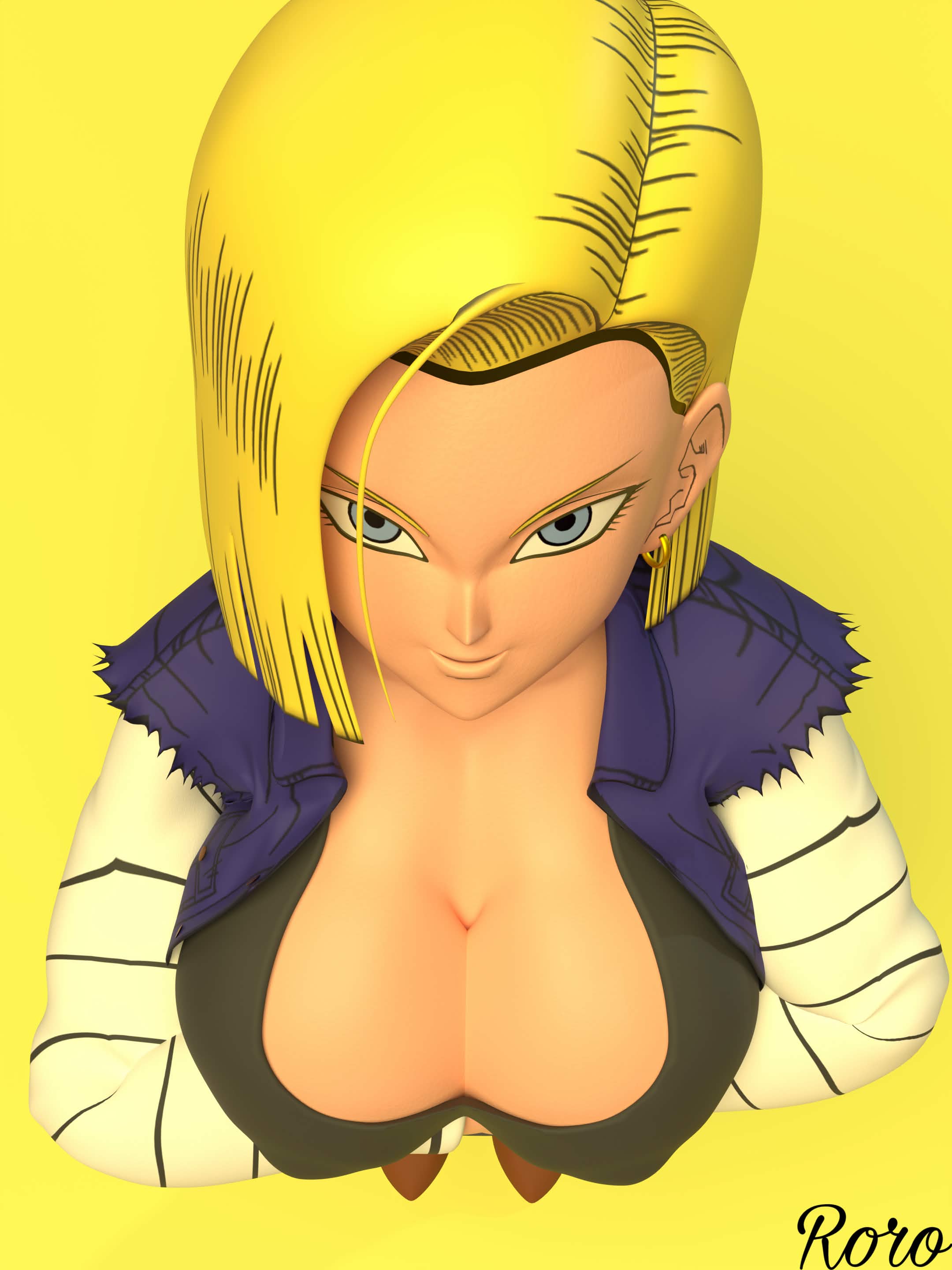 Android 18 (Dragon Ball) Rule 34 Image